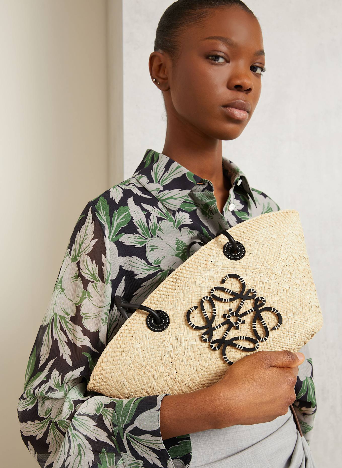 LOEWE Sac cabas ANAGRAM SMALL: CRÈME