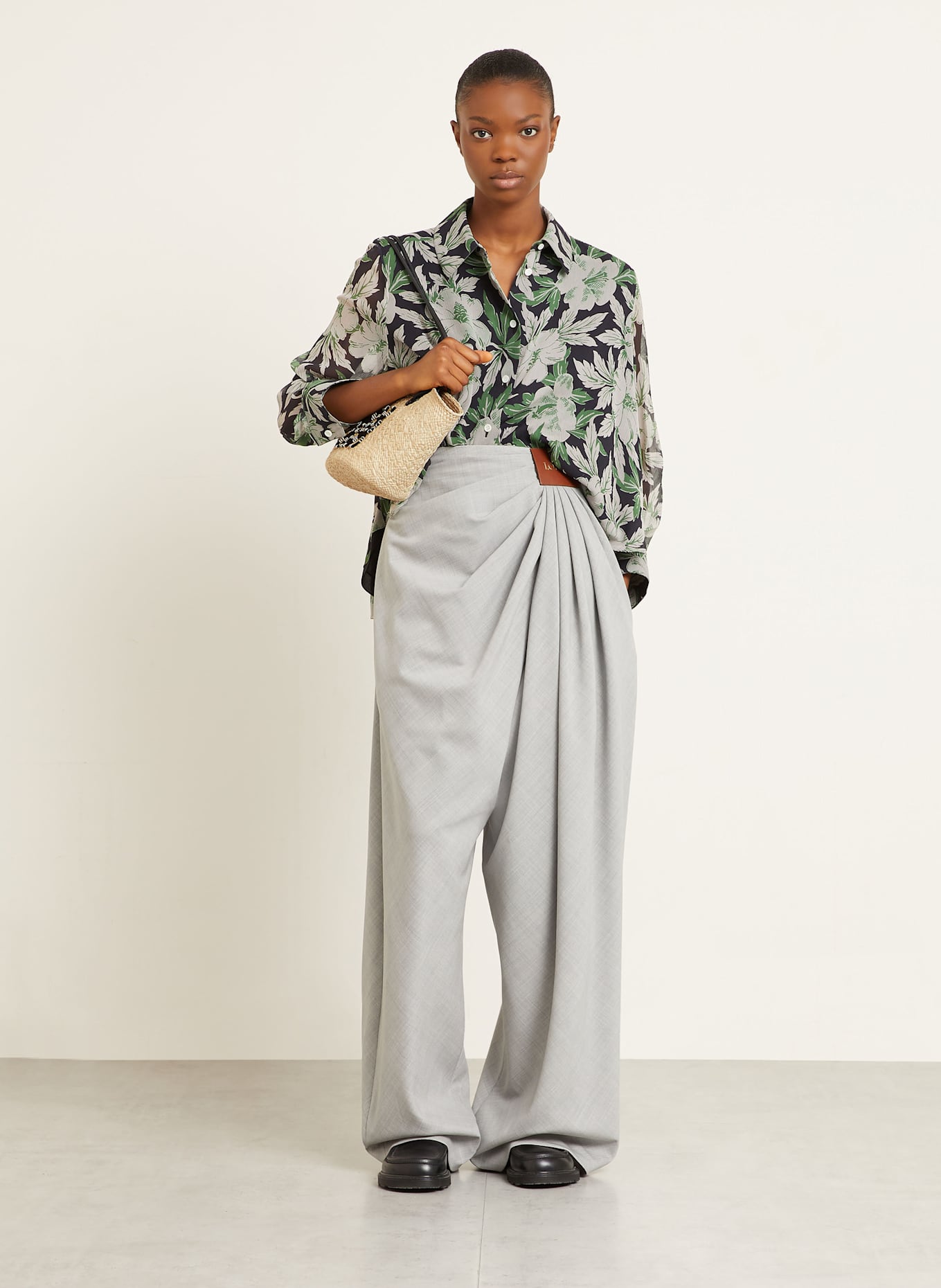 LOEWE Sac cabas ANAGRAM SMALL: CRÈME