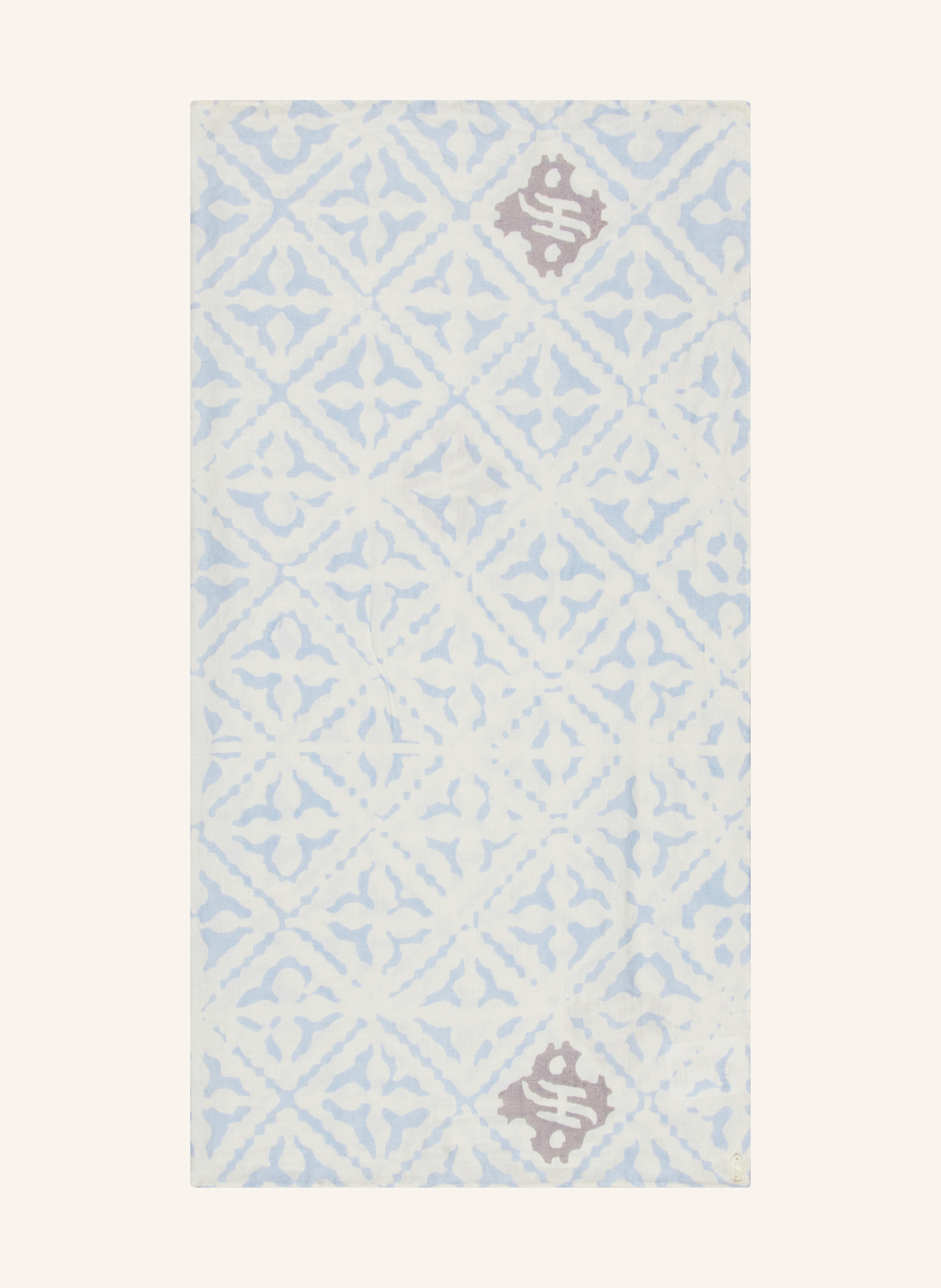 friendly hunting Seidentuch EYES OF MARAKECH: HELLBLAU / CREME / TAUPE