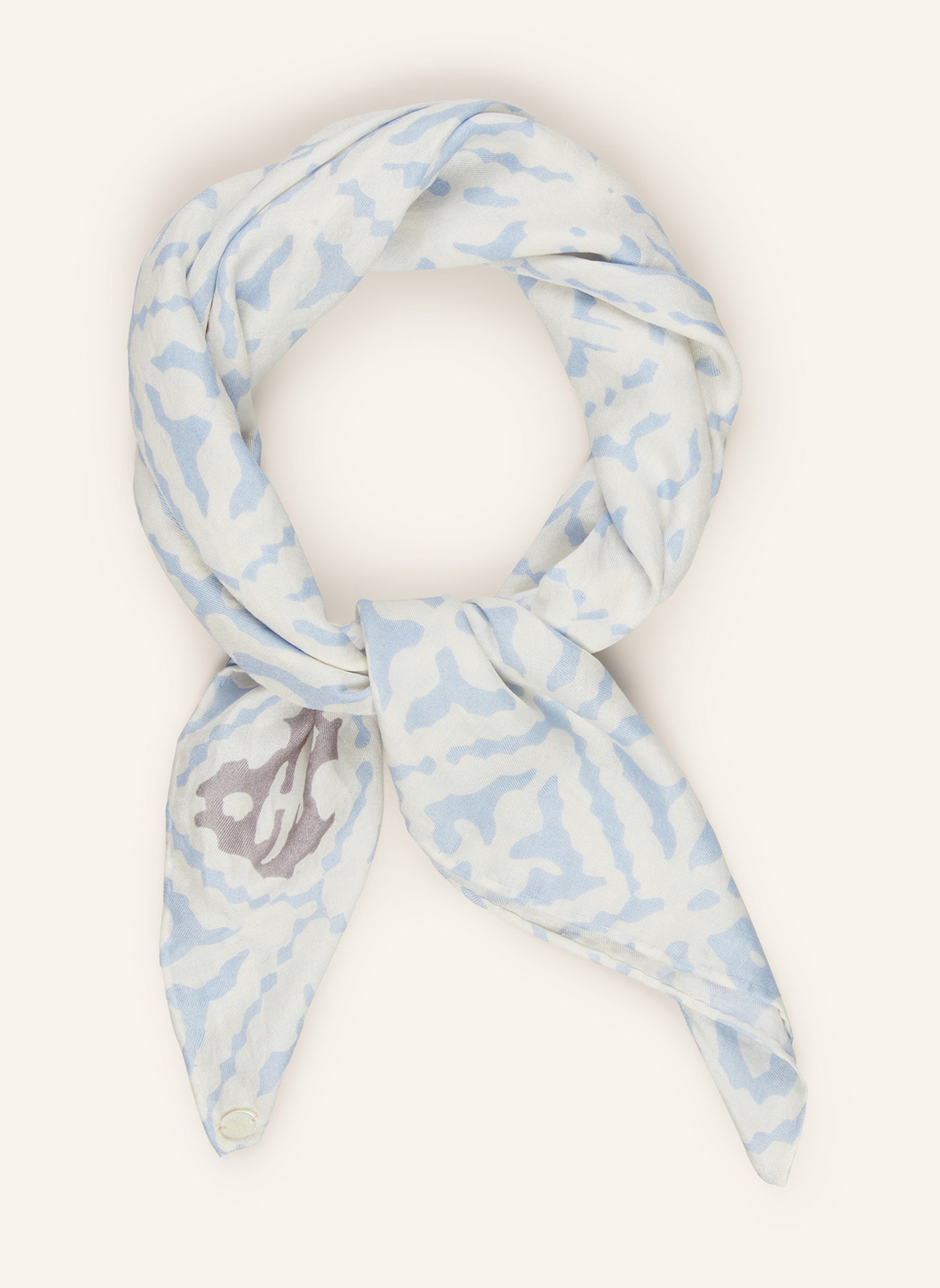 friendly hunting Seidentuch EYES OF MARAKECH: HELLBLAU / CREME / TAUPE