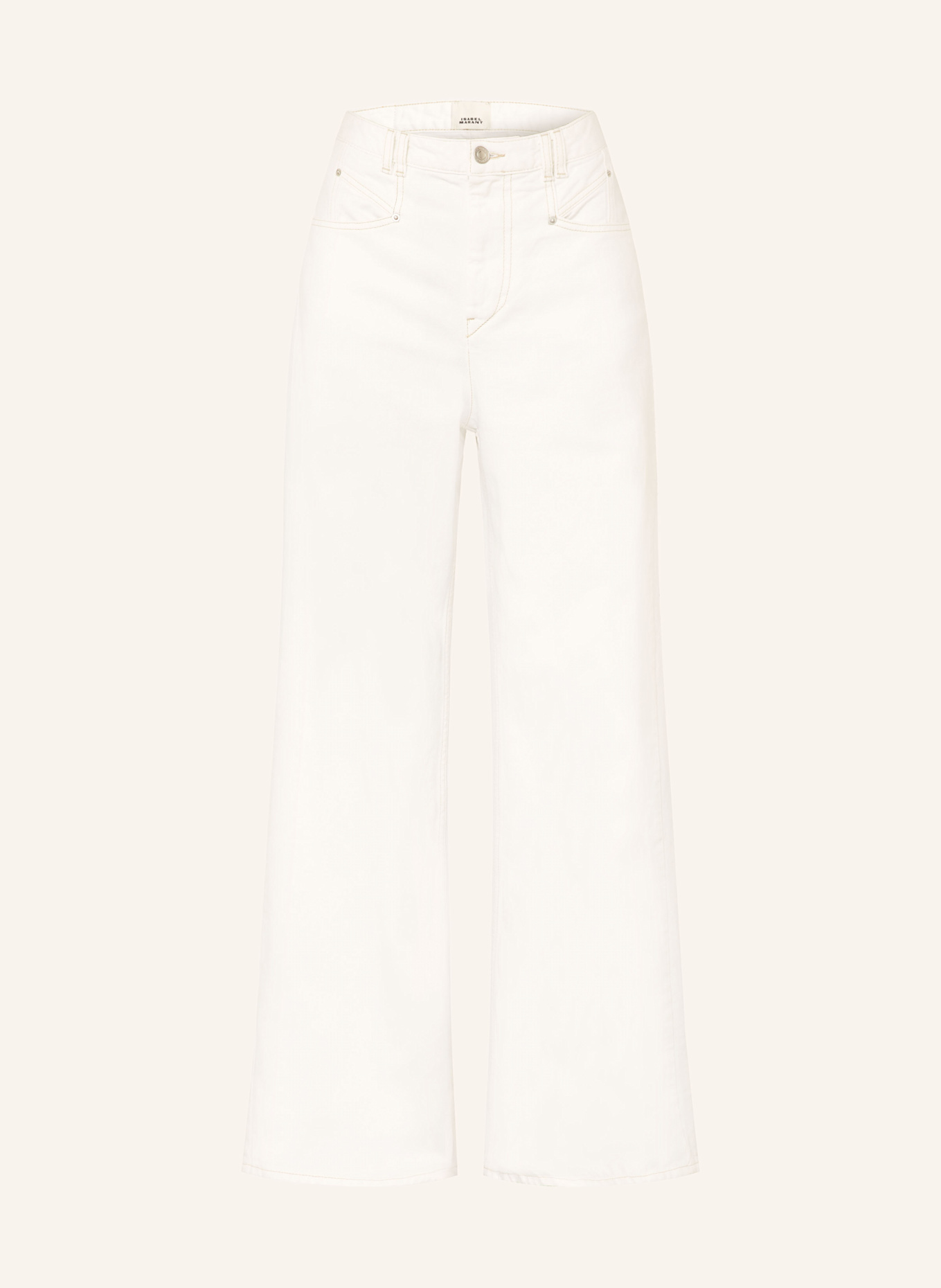 ISABEL MARANT Straight Jeans LEMONY-GB: 20WH white