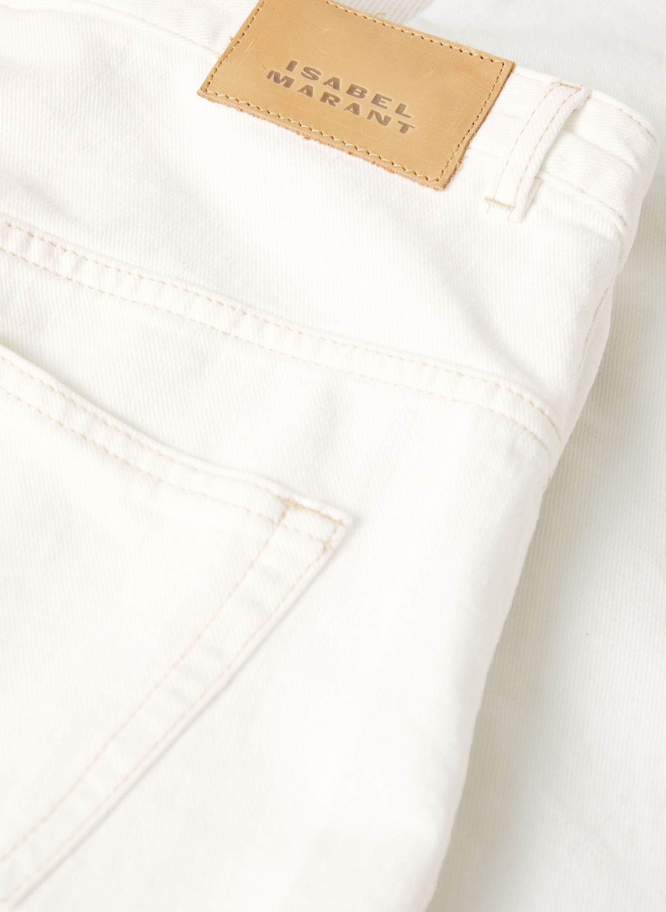 ISABEL MARANT Straight Jeans LEMONY-GB: 20WH white