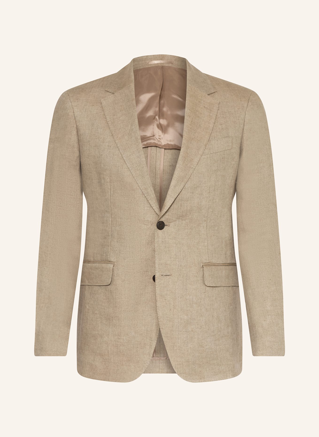 HACKETT LONDON Lniana marynarka extra slim fit: BEŻOWY