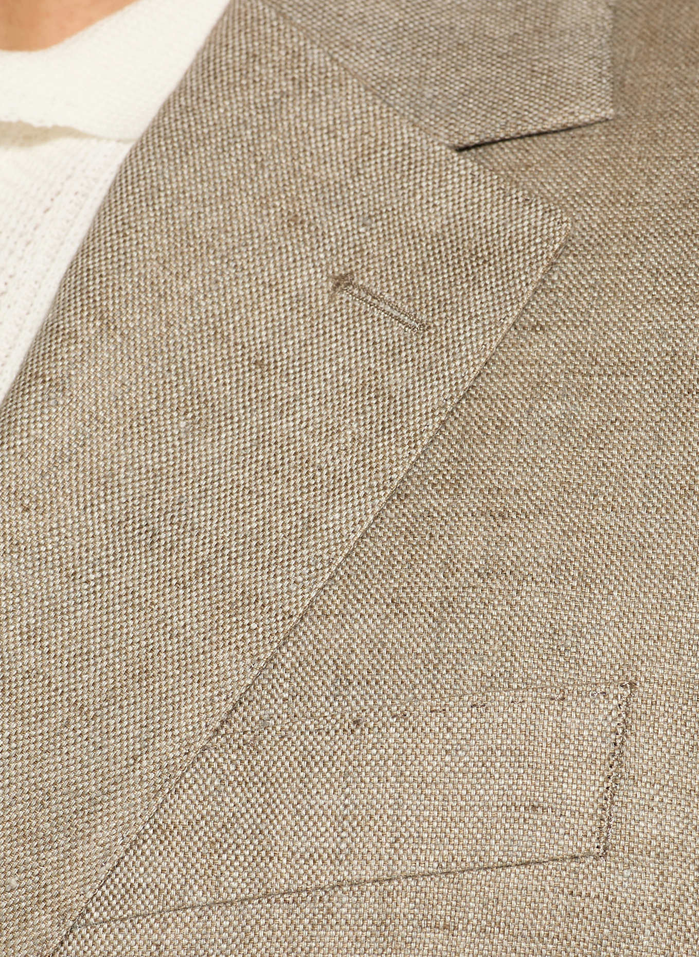 HACKETT LONDON Lniana marynarka extra slim fit: BEŻOWY