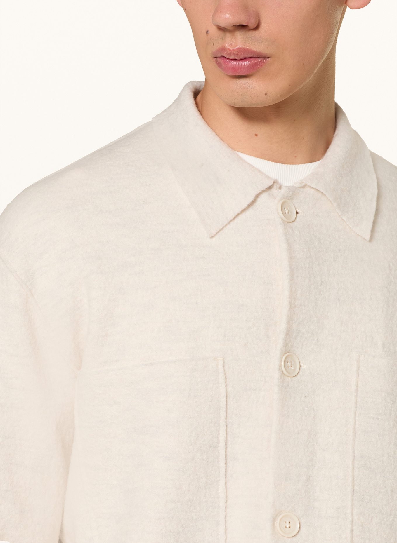 NN.07 Overshirt JONAS: WHITE