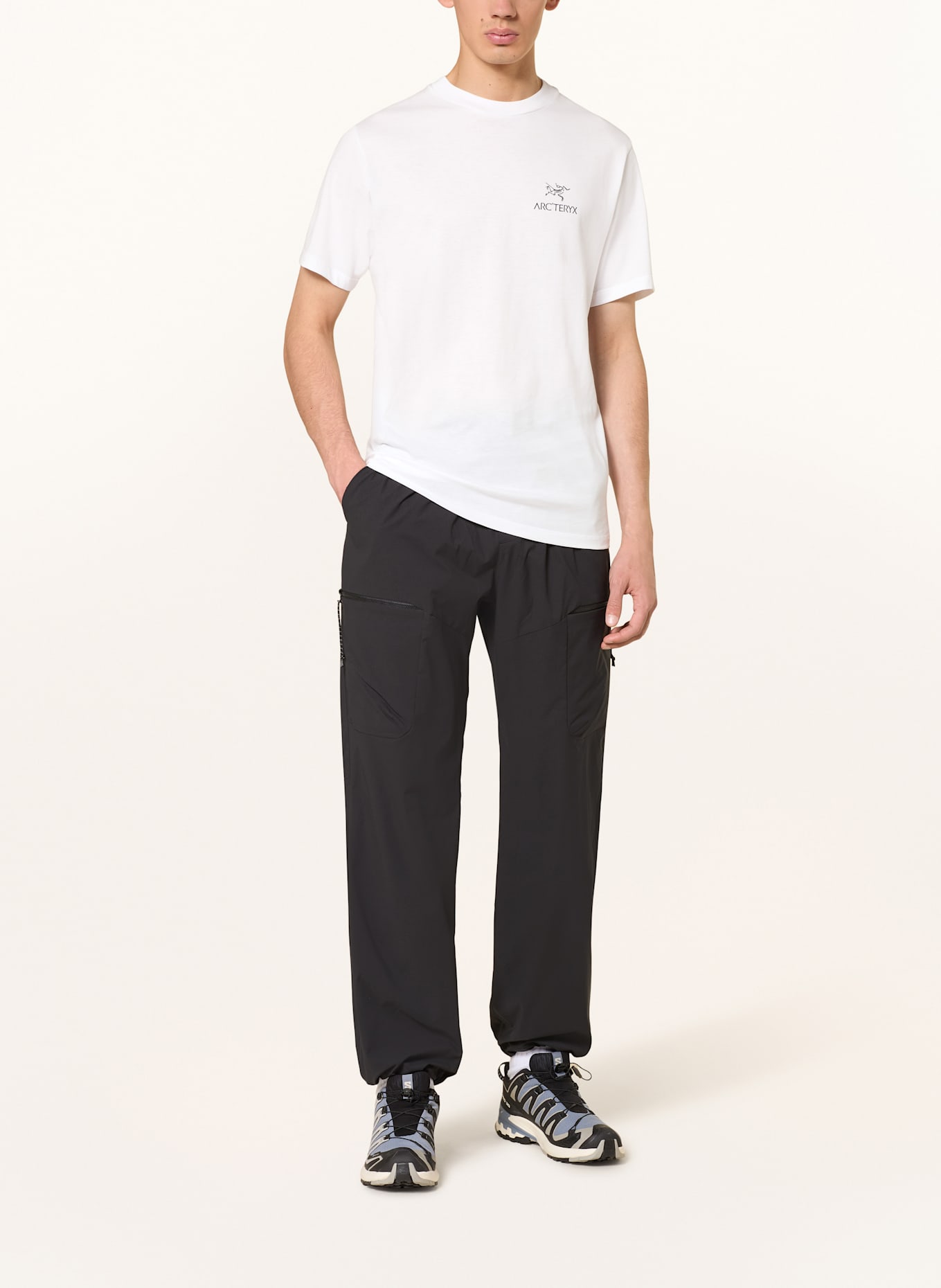 ARC'TERYX T-Shirt KRAGG: WEISS / SCHWARZ