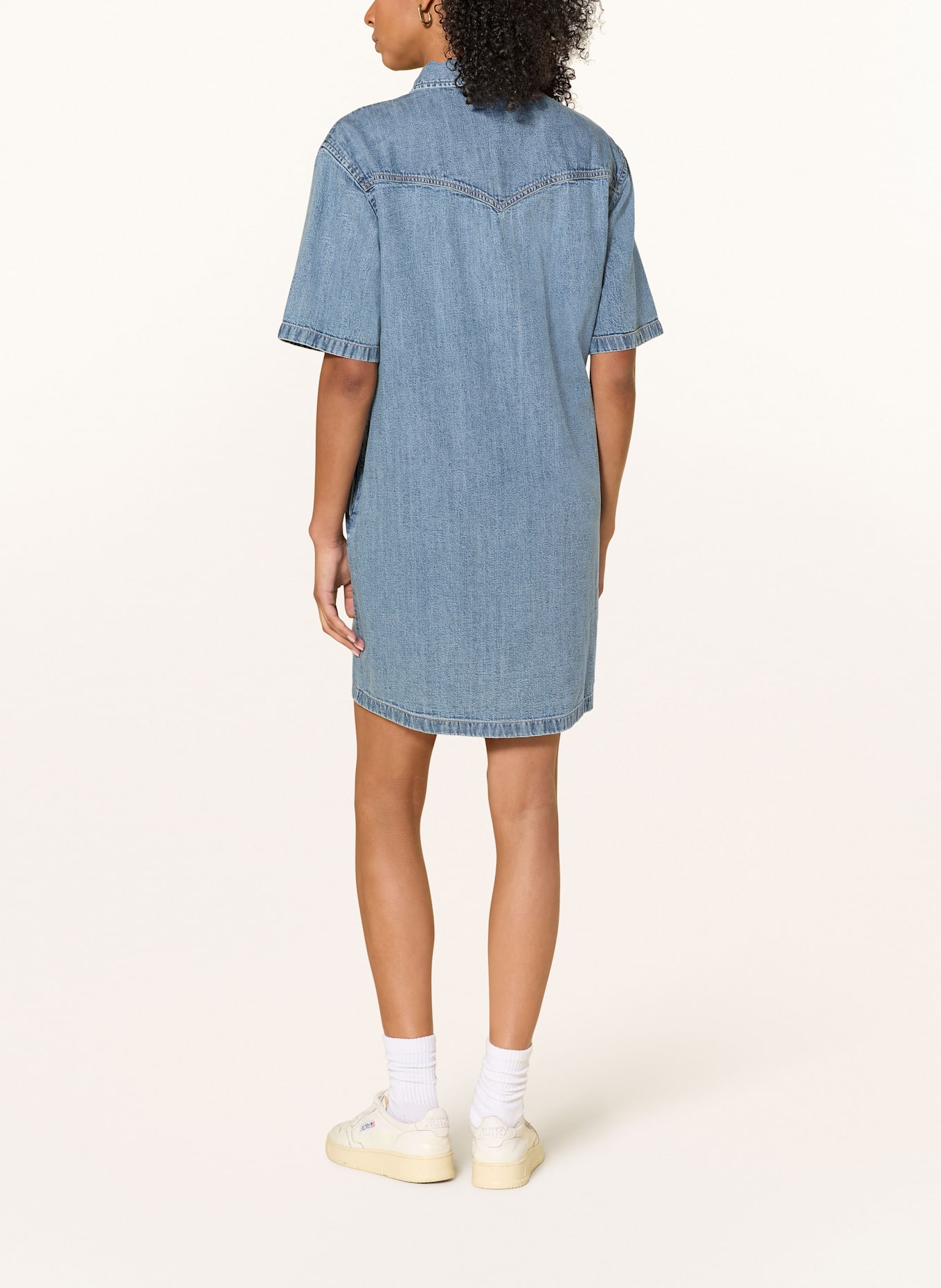 GUESS JEANS Koszula oversized: NIEBIESKI