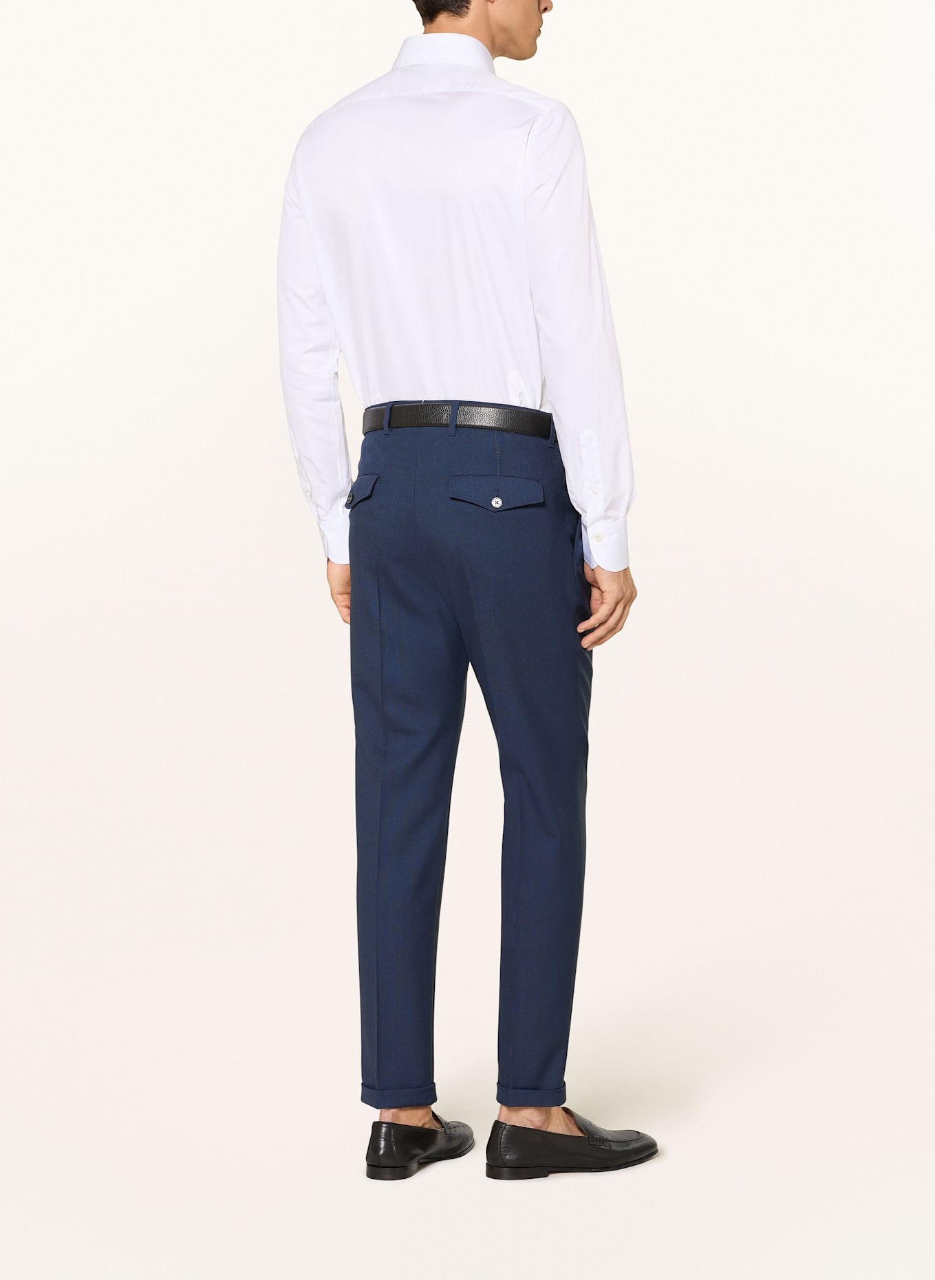 FINAMORE 1925 Hemd NAPOLI TRAVELLER Regular Classic Fit: WEISS