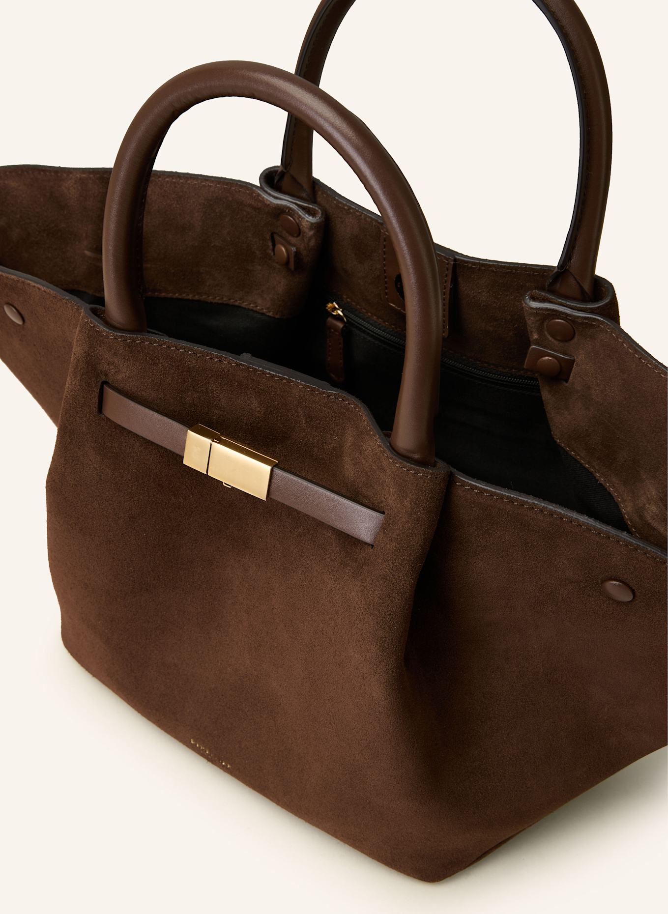 DEMELLIER Kabelka MIDI NEW YORK: TMAVĚ HNĚDÁ