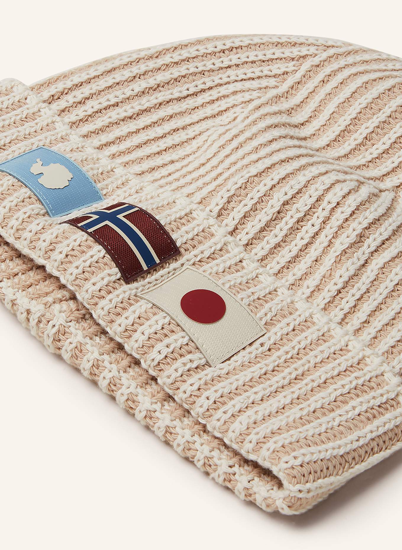 NAPAPIJRI Beanie SHAM: ECRU/ LIGHT BROWN