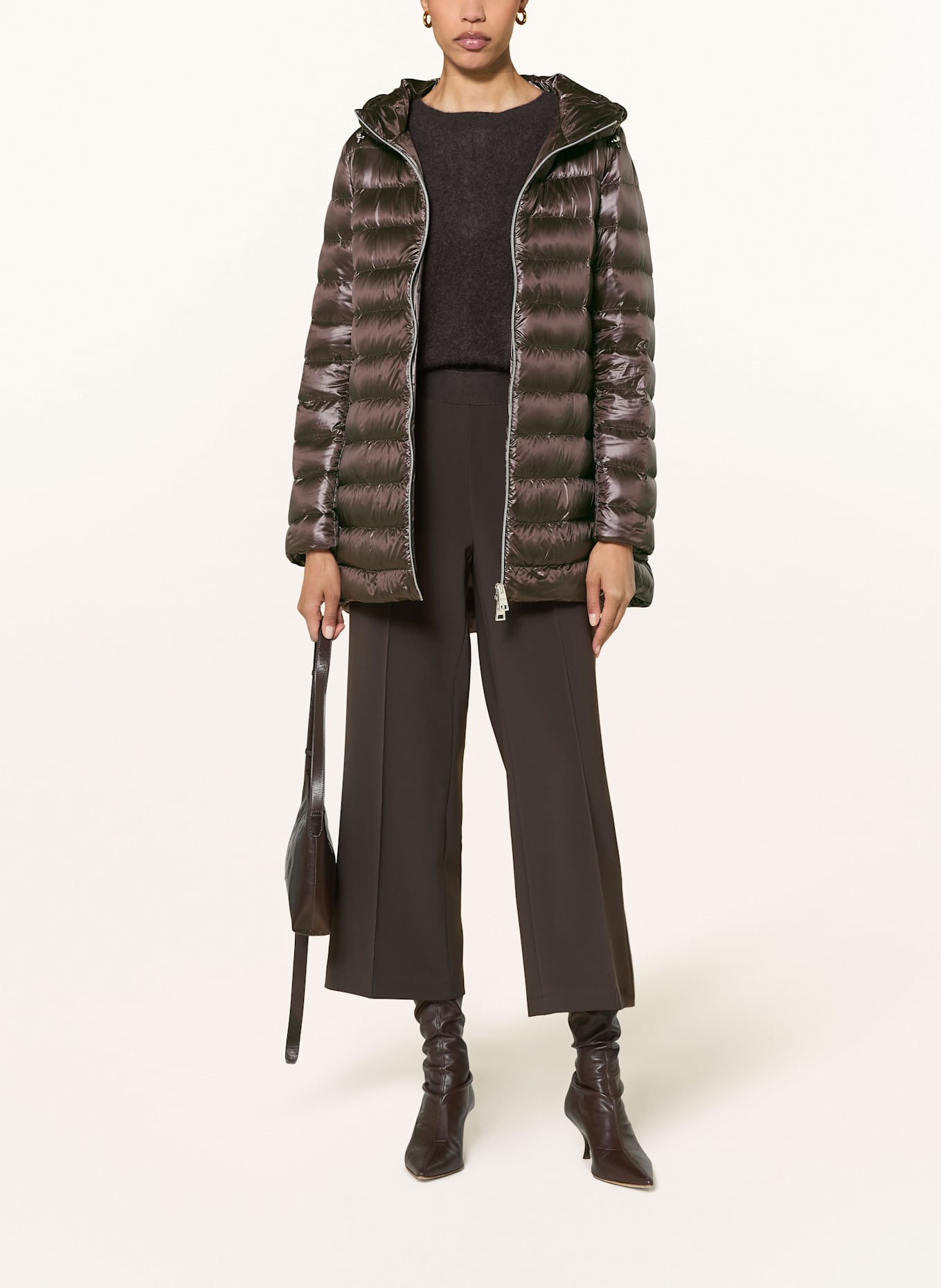 HERNO Daunenmantel: DUNKELBRAUN