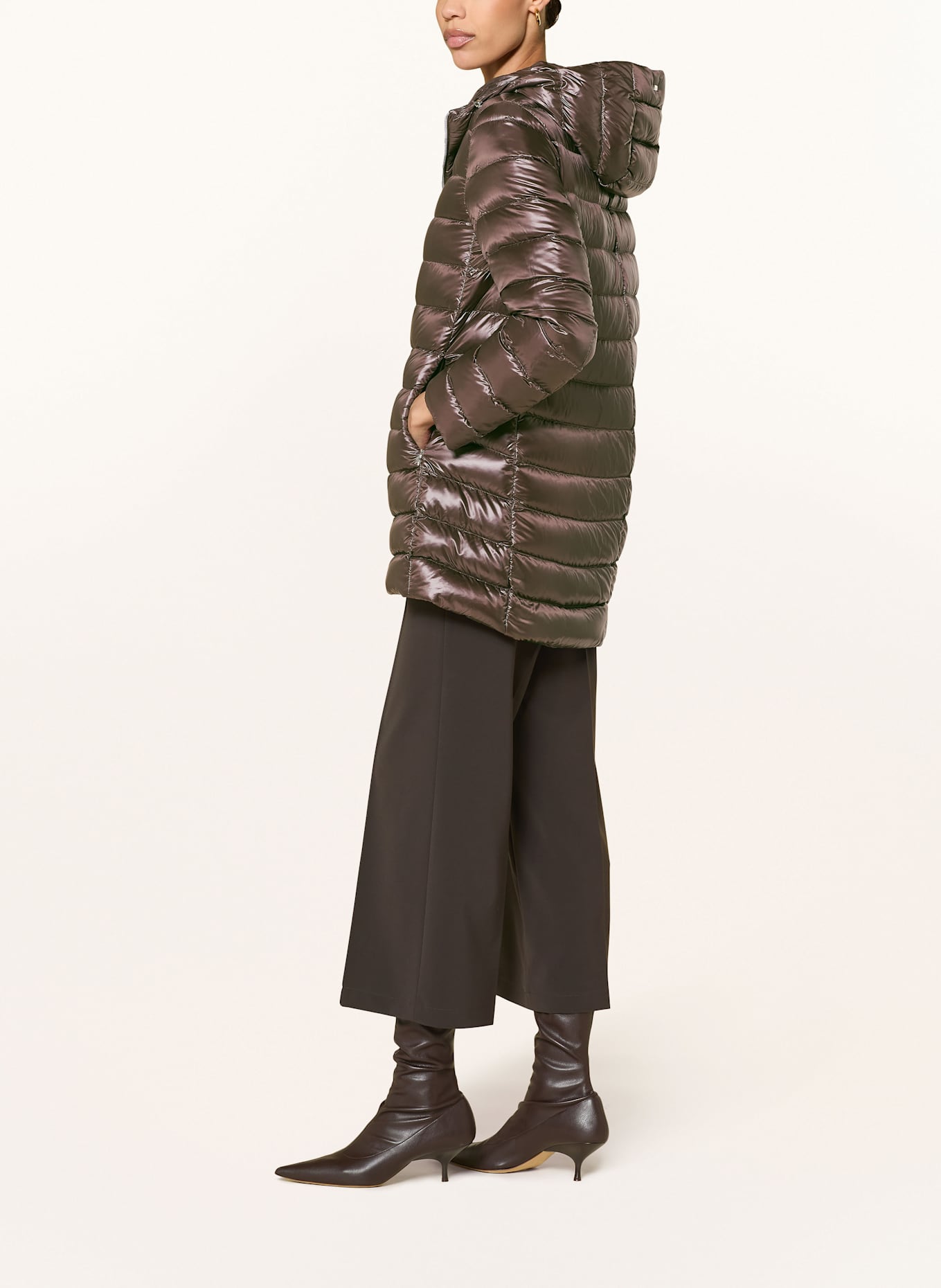 HERNO Daunenmantel: DUNKELBRAUN