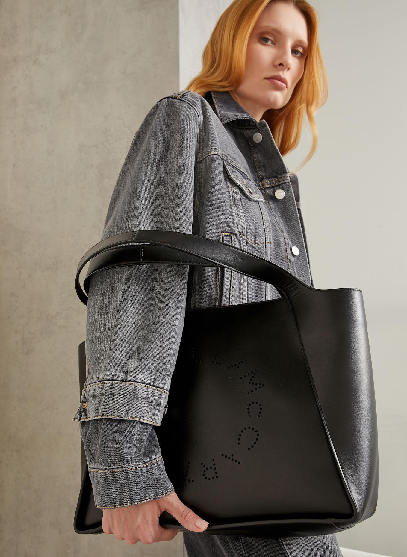 STELLA McCARTNEY Hobo-Bag mit Pouch: SCHWARZ