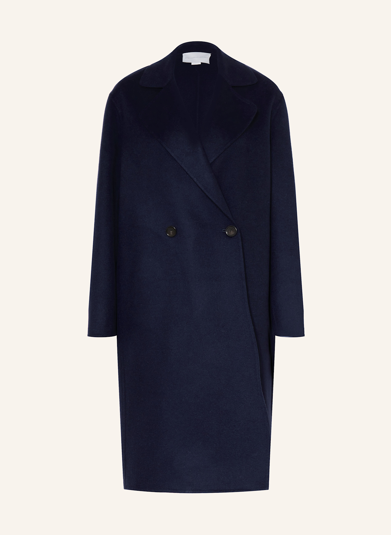 STELLA McCARTNEY Vlněný kabát: TMAVĚ MODRÁ