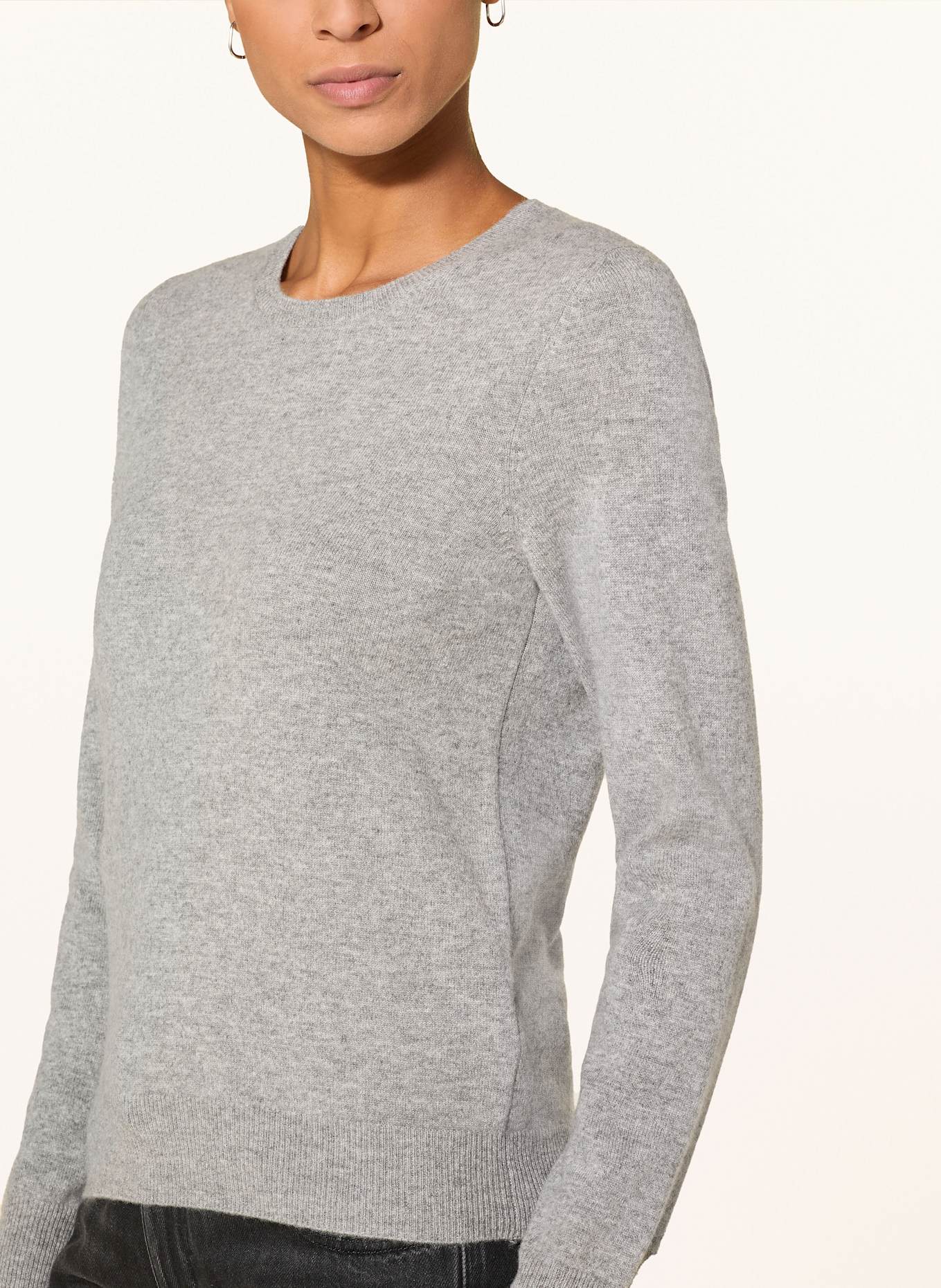 REPEAT Cashmere-Pullover: HELLGRAU