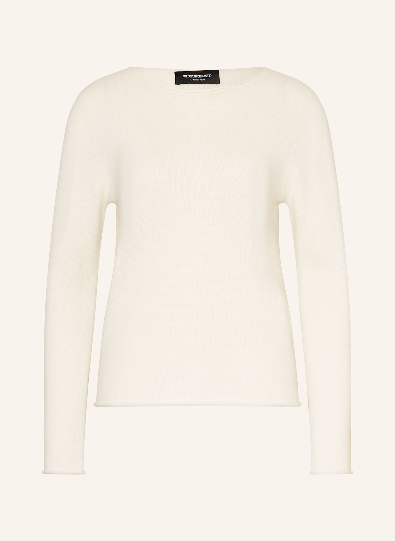 REPEAT Cashmere-Pullover: CREME