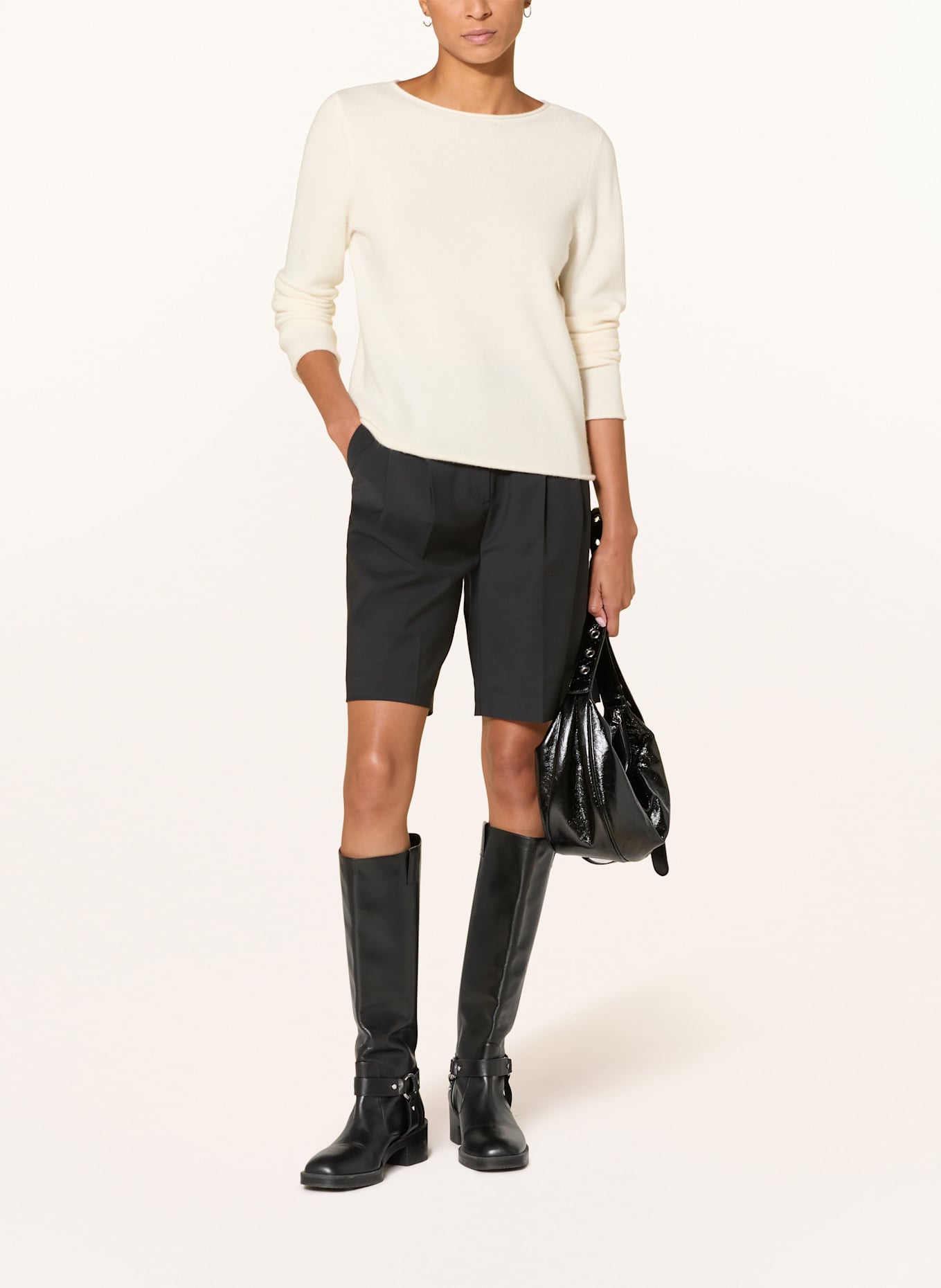 REPEAT Cashmere-Pullover: CREME