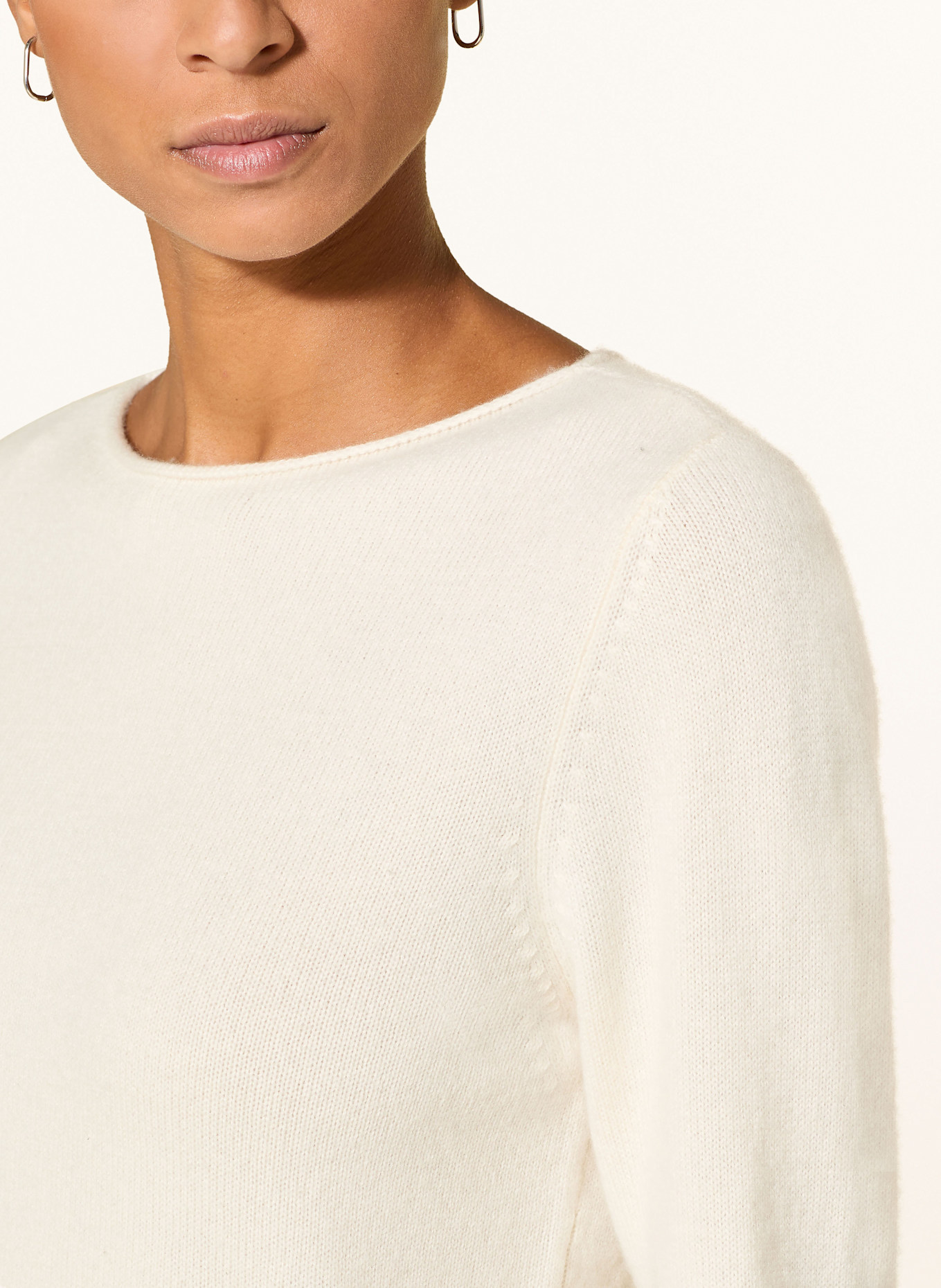 REPEAT Cashmere-Pullover: CREME