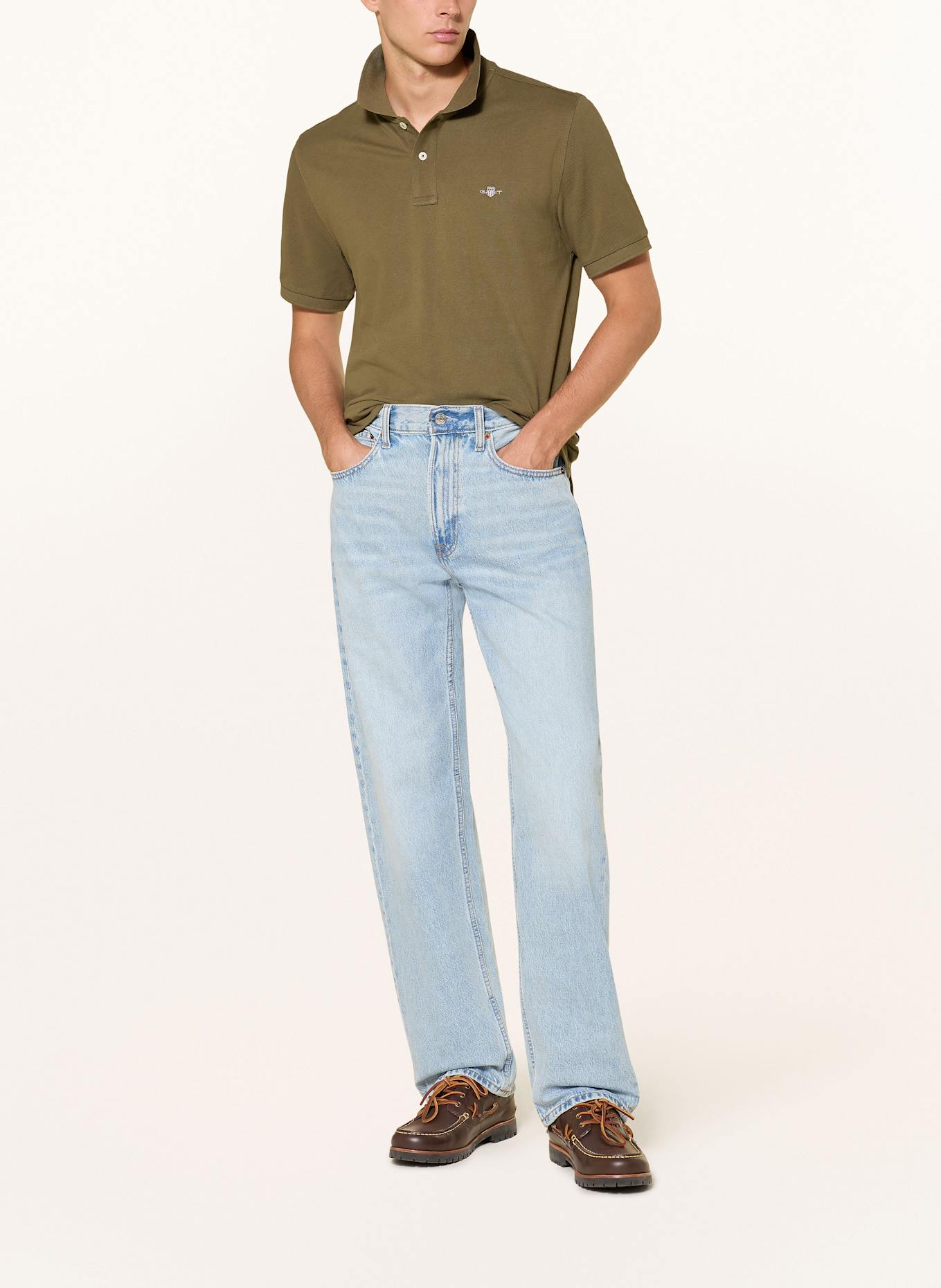 GANT Piqué-Poloshirt: KHAKI