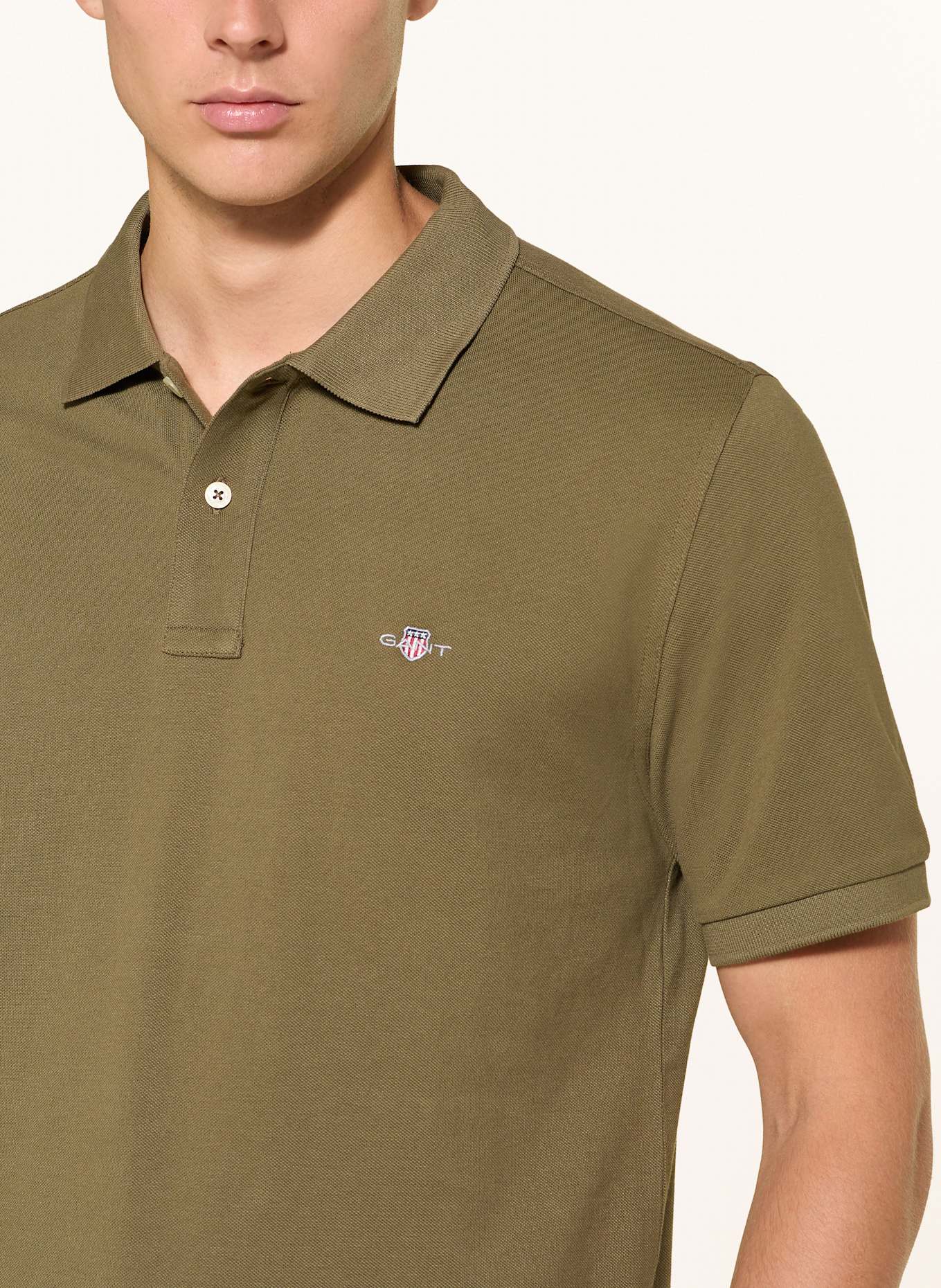 GANT Piqué-Poloshirt: KHAKI