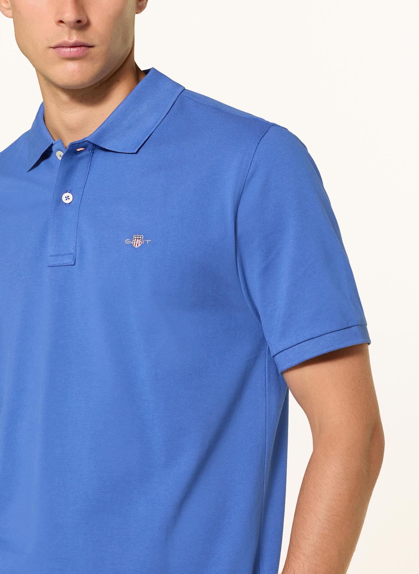 GANT Piqué-Poloshirt: BLAU