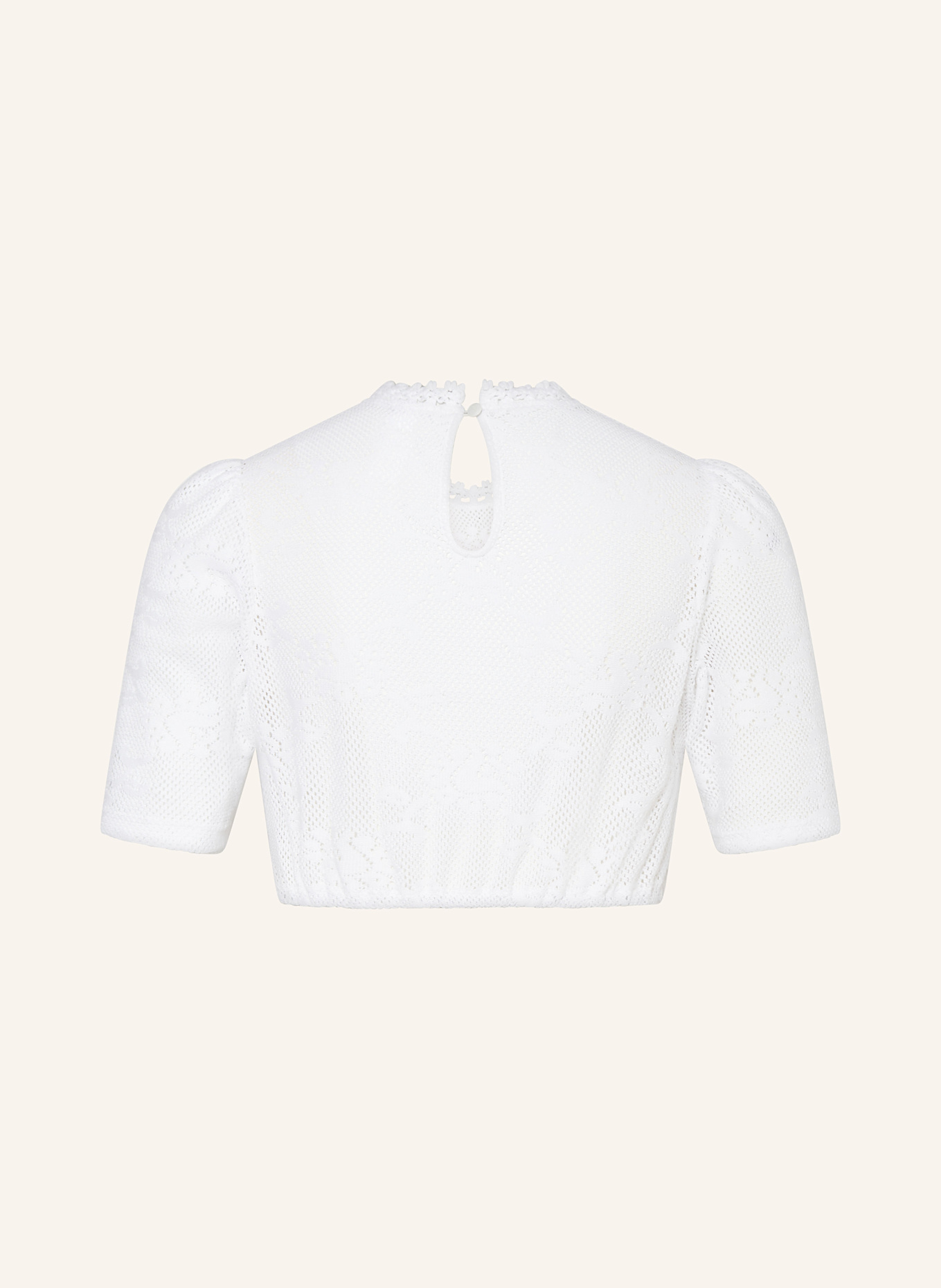Hammerschmid Dirndl blouse DIANA made of lace: WHITE