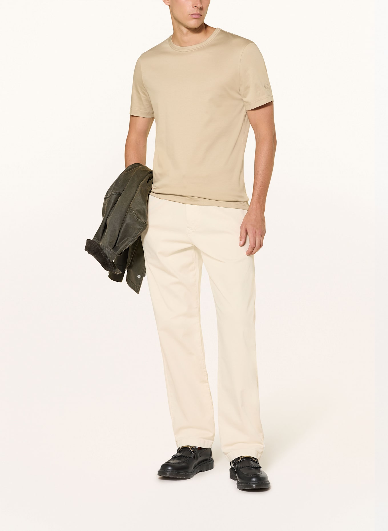 MOS MOSH Gallery T-Shirt PERRY CRUNCH: BEIGE