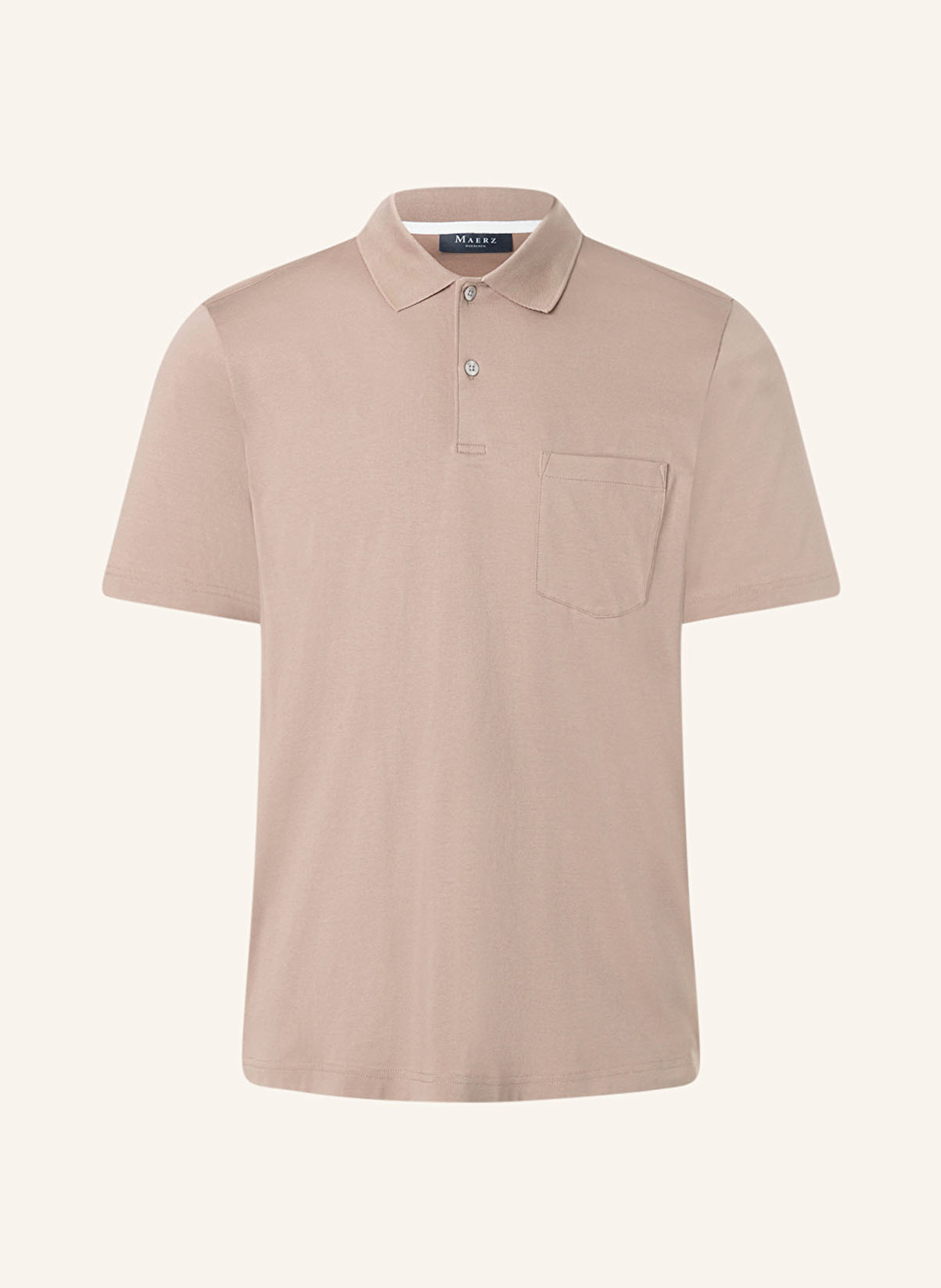 MAERZ MUENCHEN Jersey-Poloshirt: BEIGE