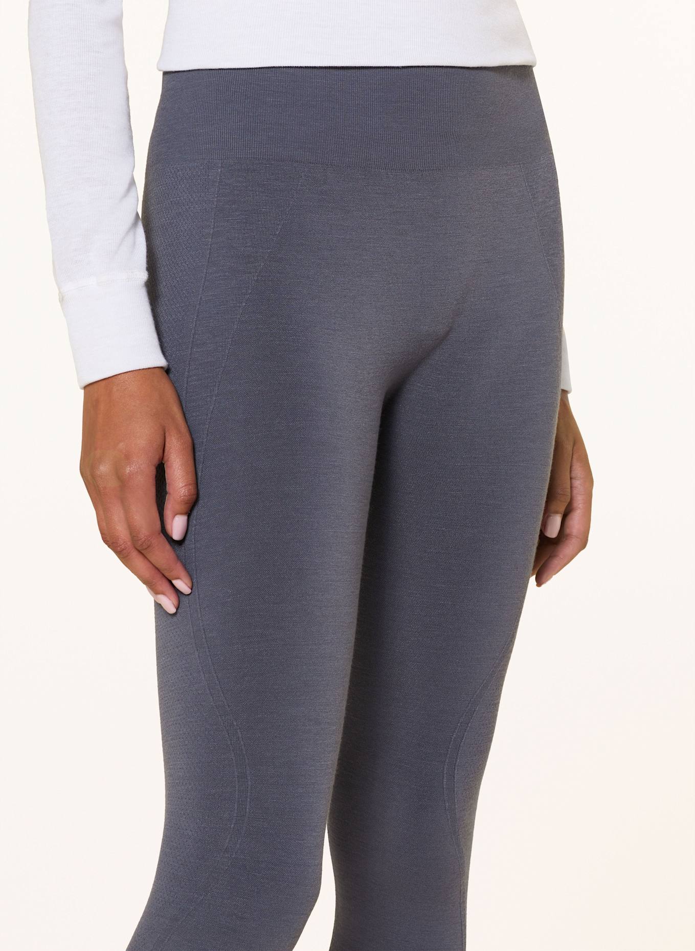 icebreaker MER 260 ZONEKNIT SEAMLESS 25 functional underwear trousers with merino wool: DARK GRAY