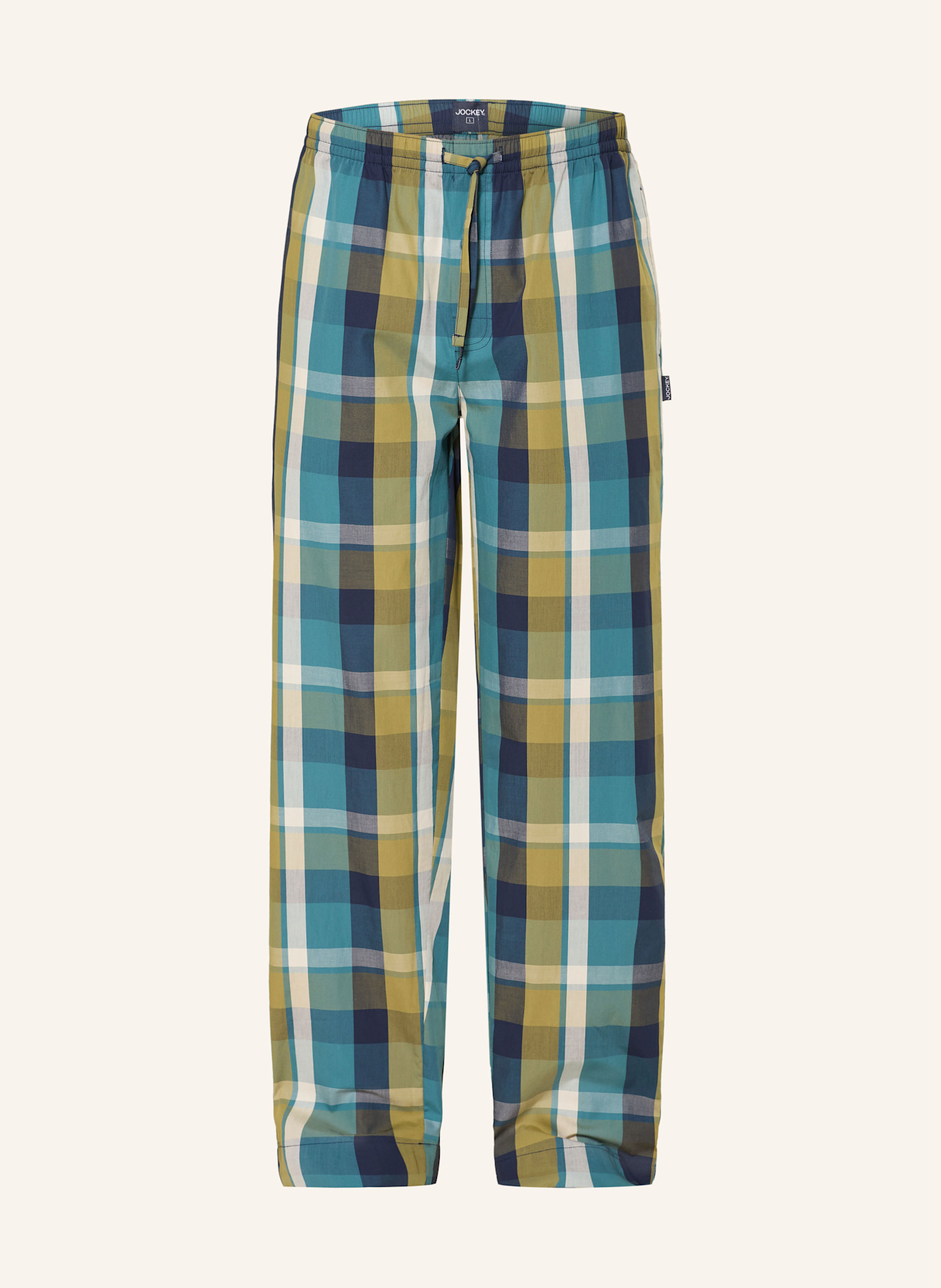 JOCKEY Schlafhose EVERDAY SOFT WASH: PETROL / OLIV / CREME