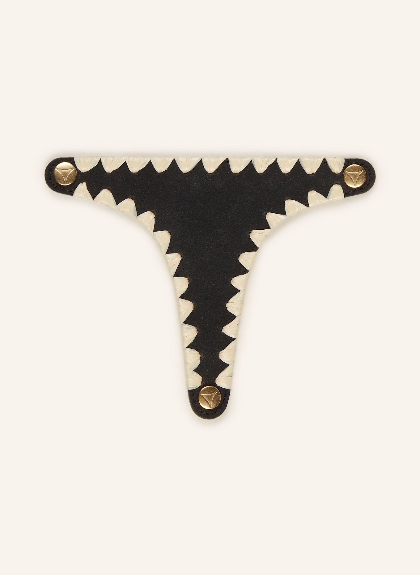 HEY MARLY Sandalen-Topping SUMMER SENSATION: SCHWARZ / ECRU