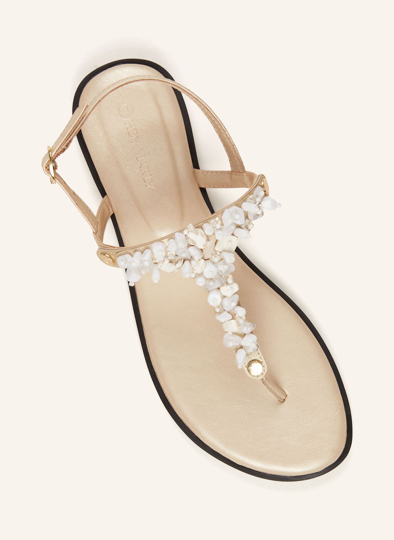 HEY MARLY Góra od sandałów MAJESTIC MOON: BIAŁY/ KREMOWY/ ZŁOTY