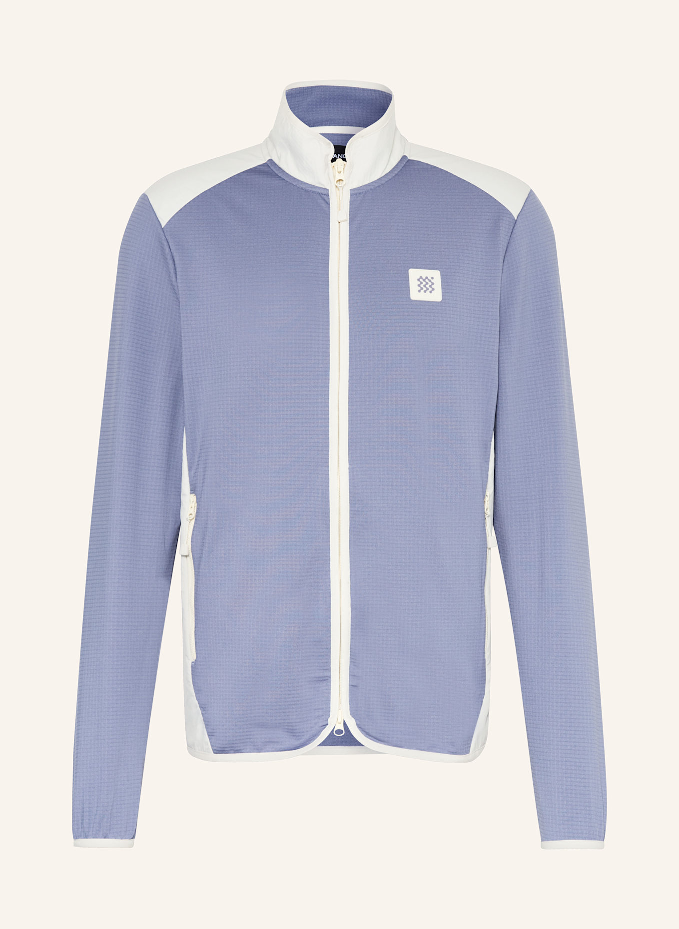 MANORS Hybrid-Jacke: BLAUGRAU / CREME