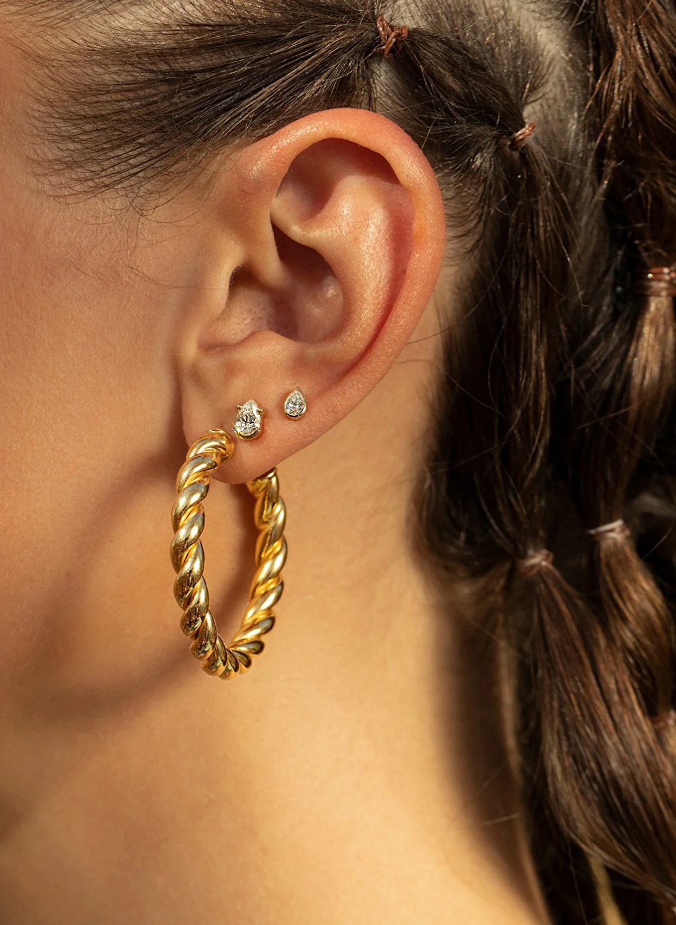 ariane ernst Creole earrings TWIST IT: GOLD