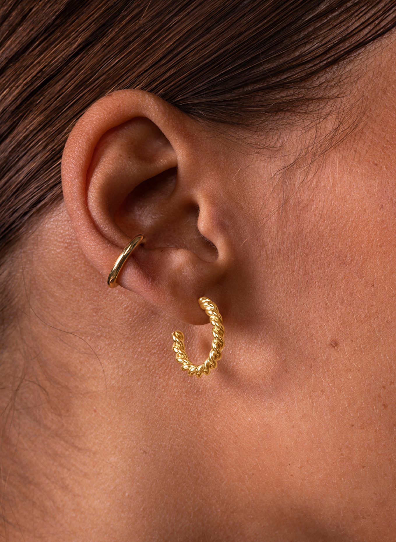 ariane ernst Creole earrings SPIRAL: GOLD