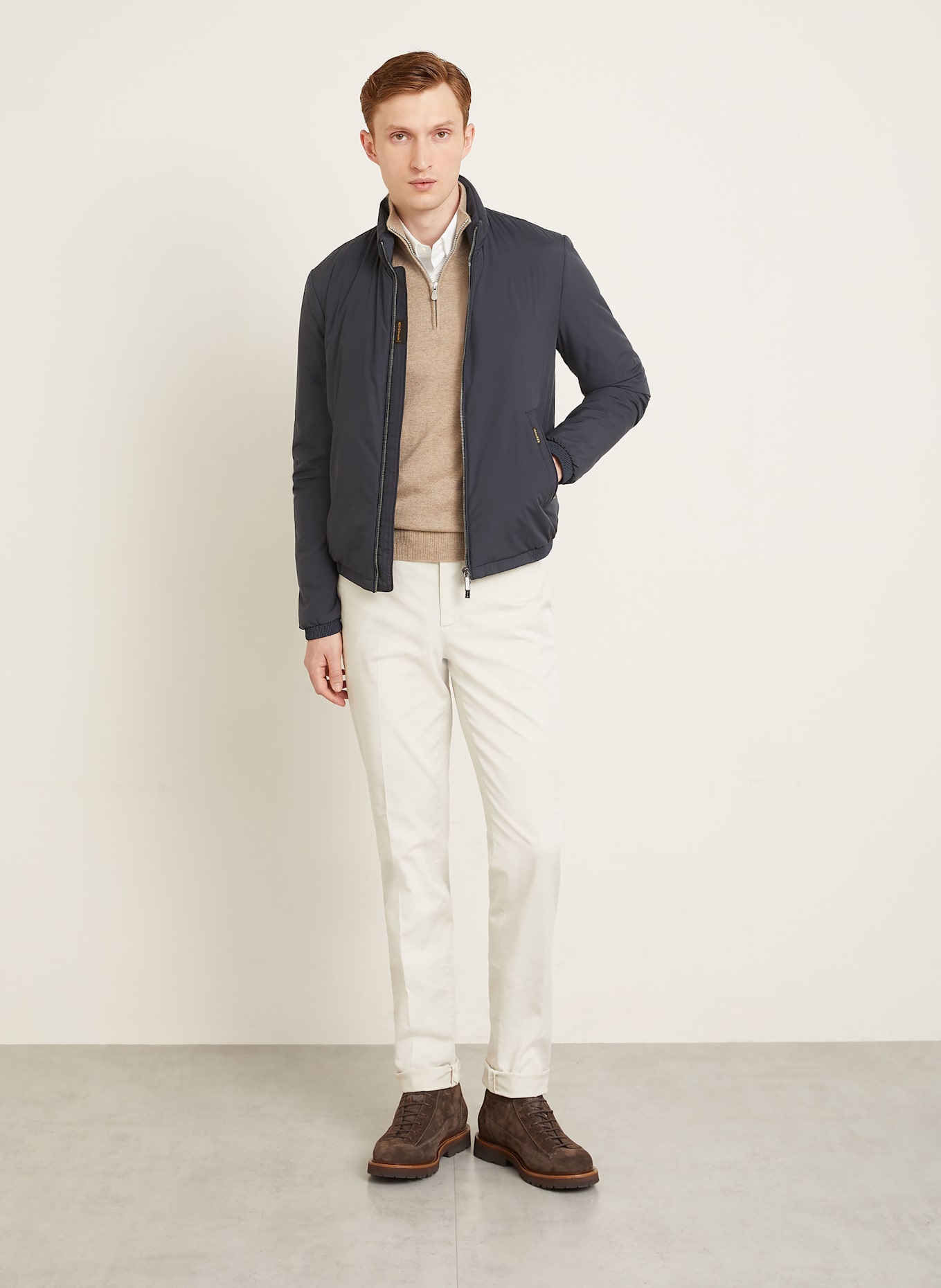 MOORER Blouson STAZIO: DUNKELBLAU