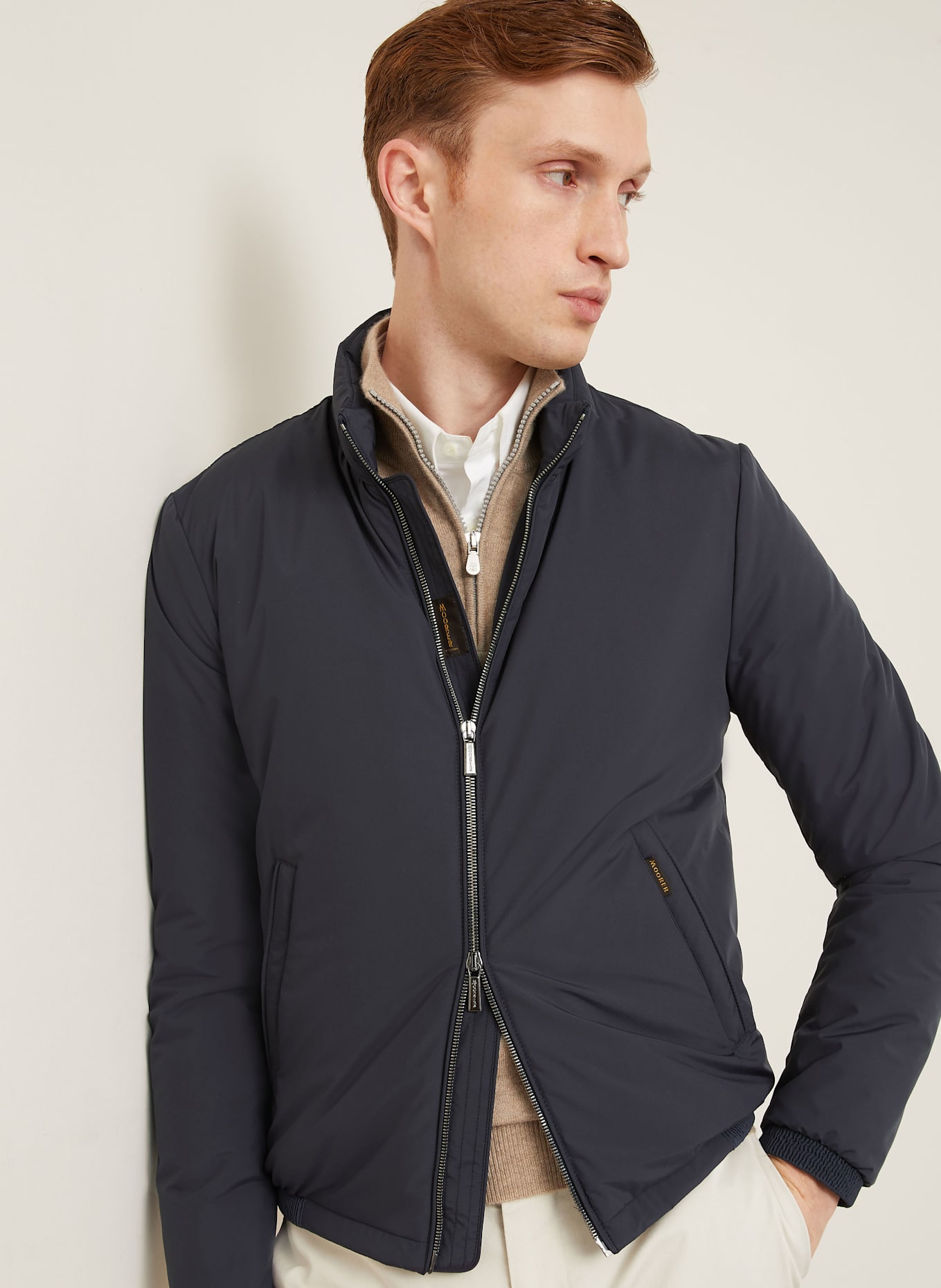 MOORER Blouson STAZIO: DUNKELBLAU