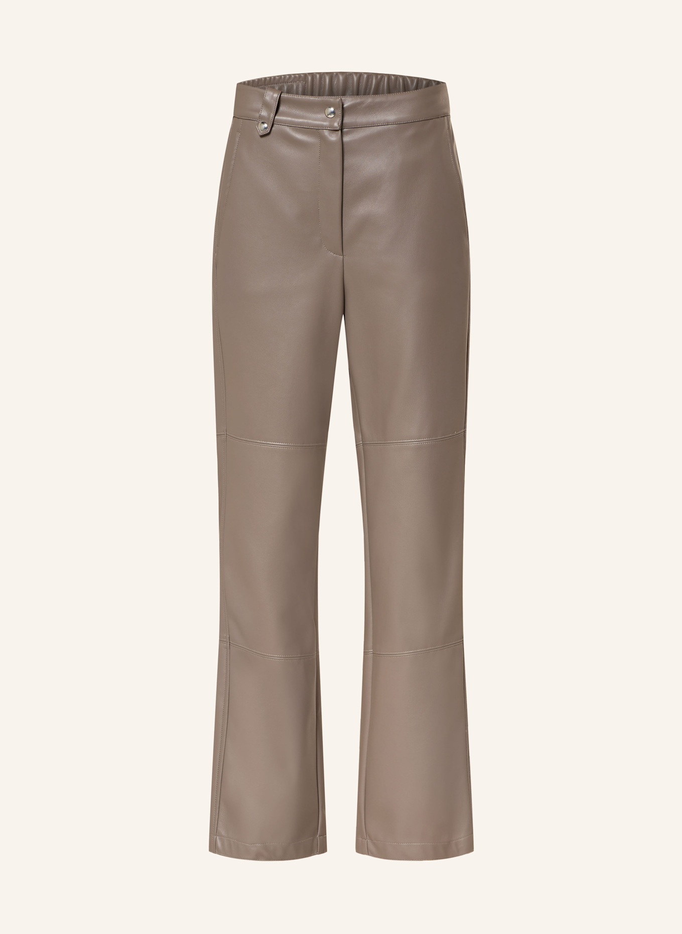 MM 7/8-Hose STRUZZO in Lederoptik: TAUPE