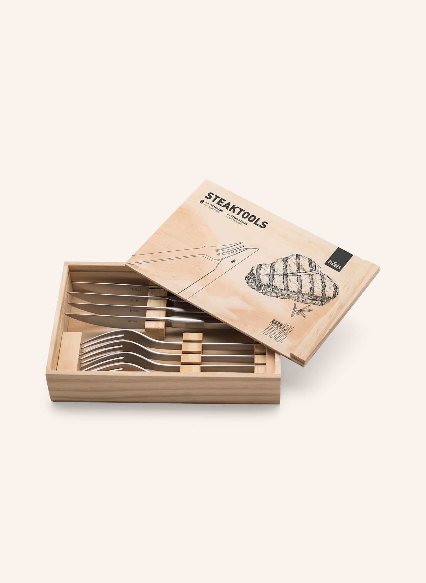 höfats Set de couverts 8 pièces: ARGENT