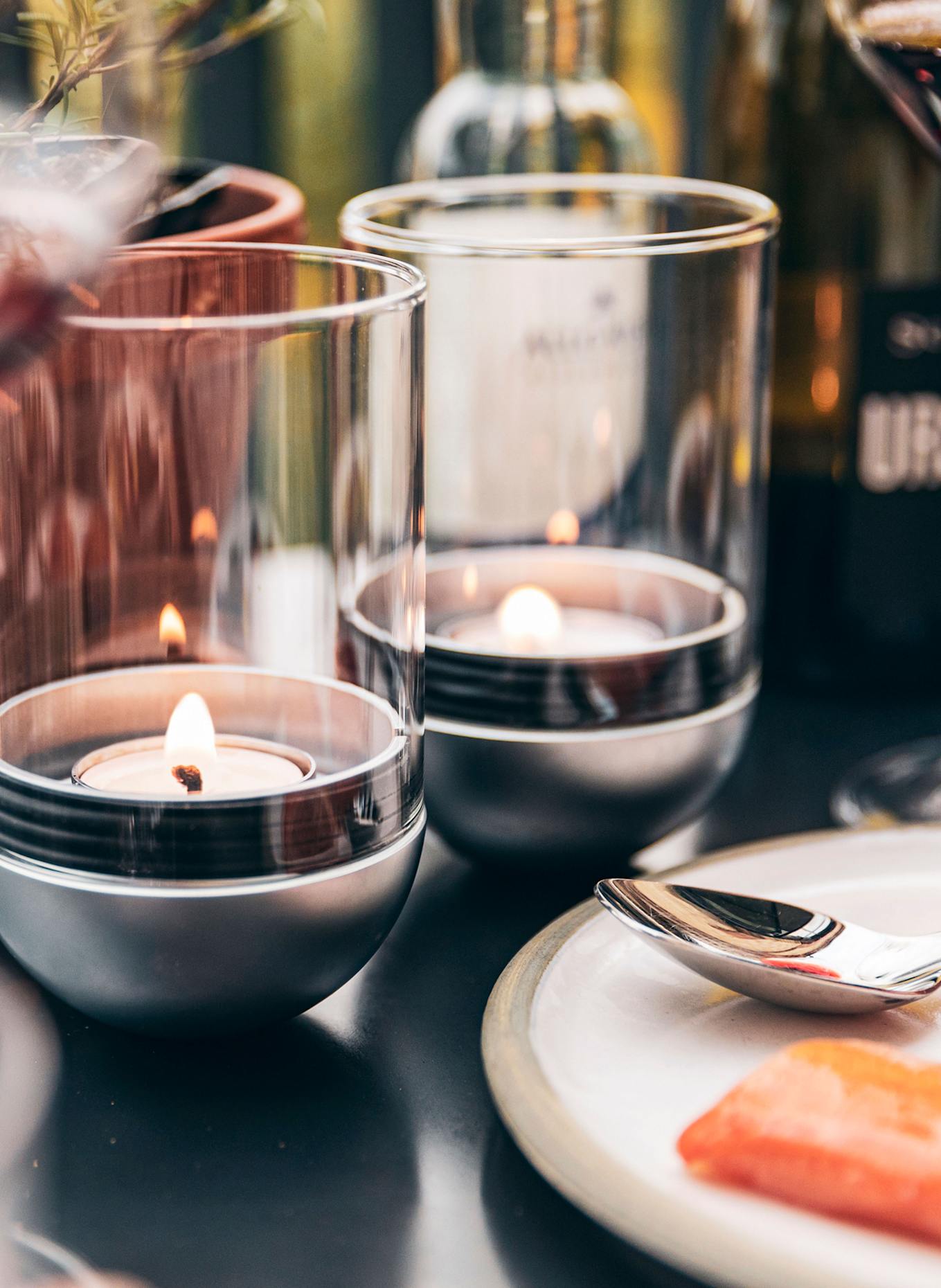 höfats Windlicht GRAVITY CANDLE: ZILVER