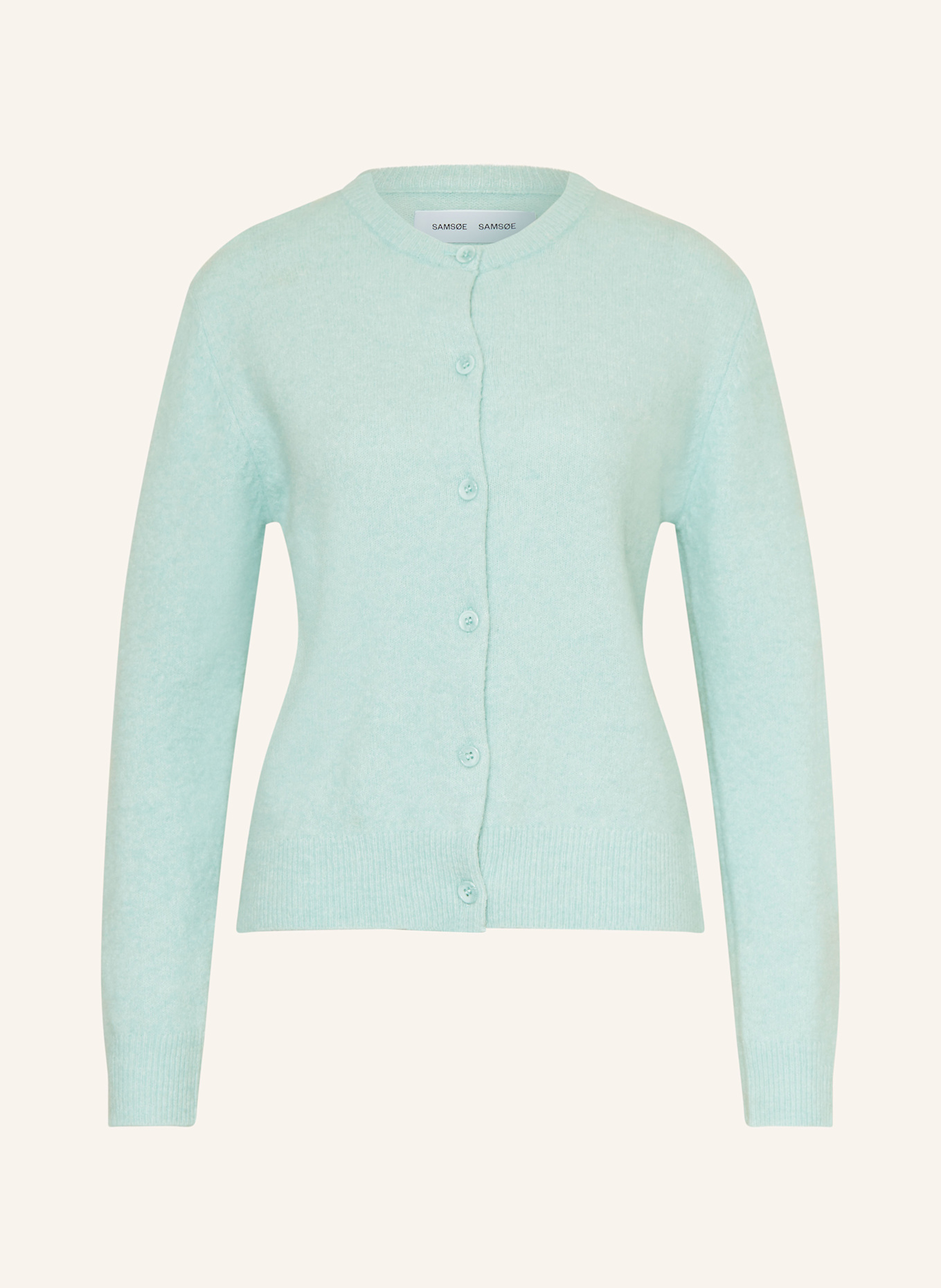 SAMSØE  SAMSØE Strickjacke NOR mit Alpaka: MINT