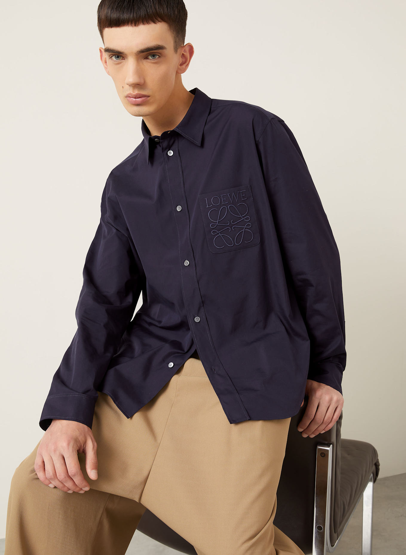 LOEWE Hemd Comfort Fit: DUNKELBLAU