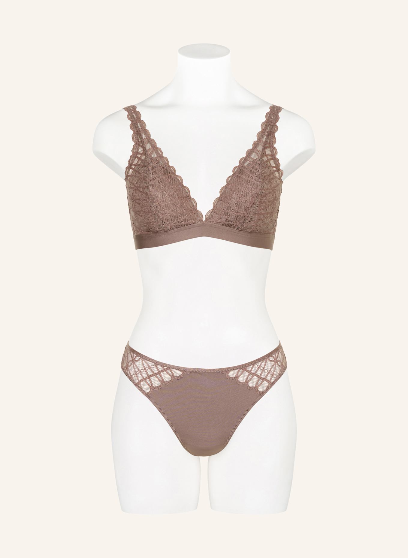 mey Biustonosz trójkątny z serii POETRY TEMPTATION: SZAROBRĄZOWY