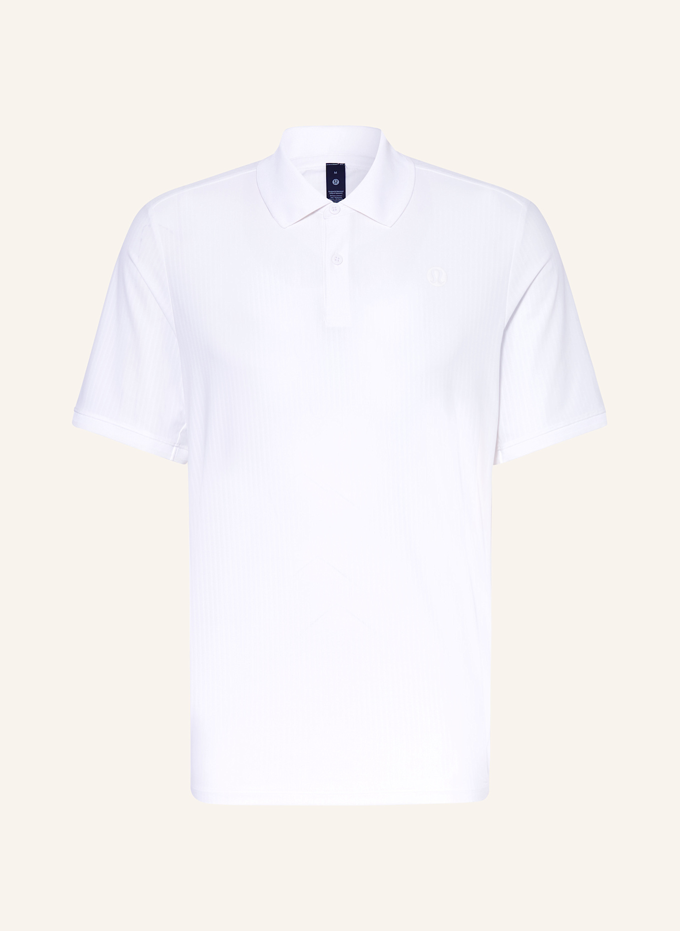 lululemon Performance Grey polo shirt: CREAM