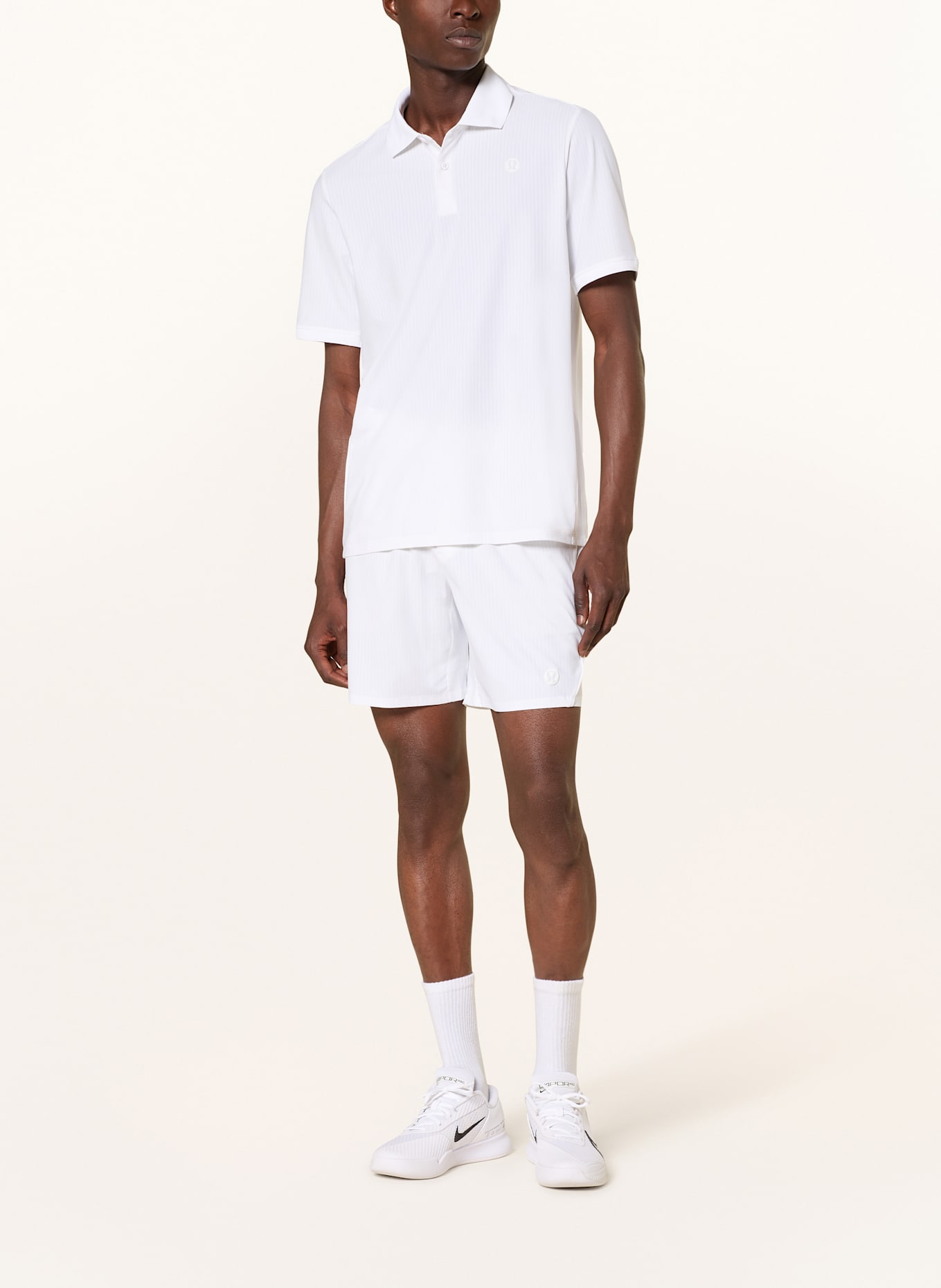 lululemon Performance Grey polo shirt: CREAM