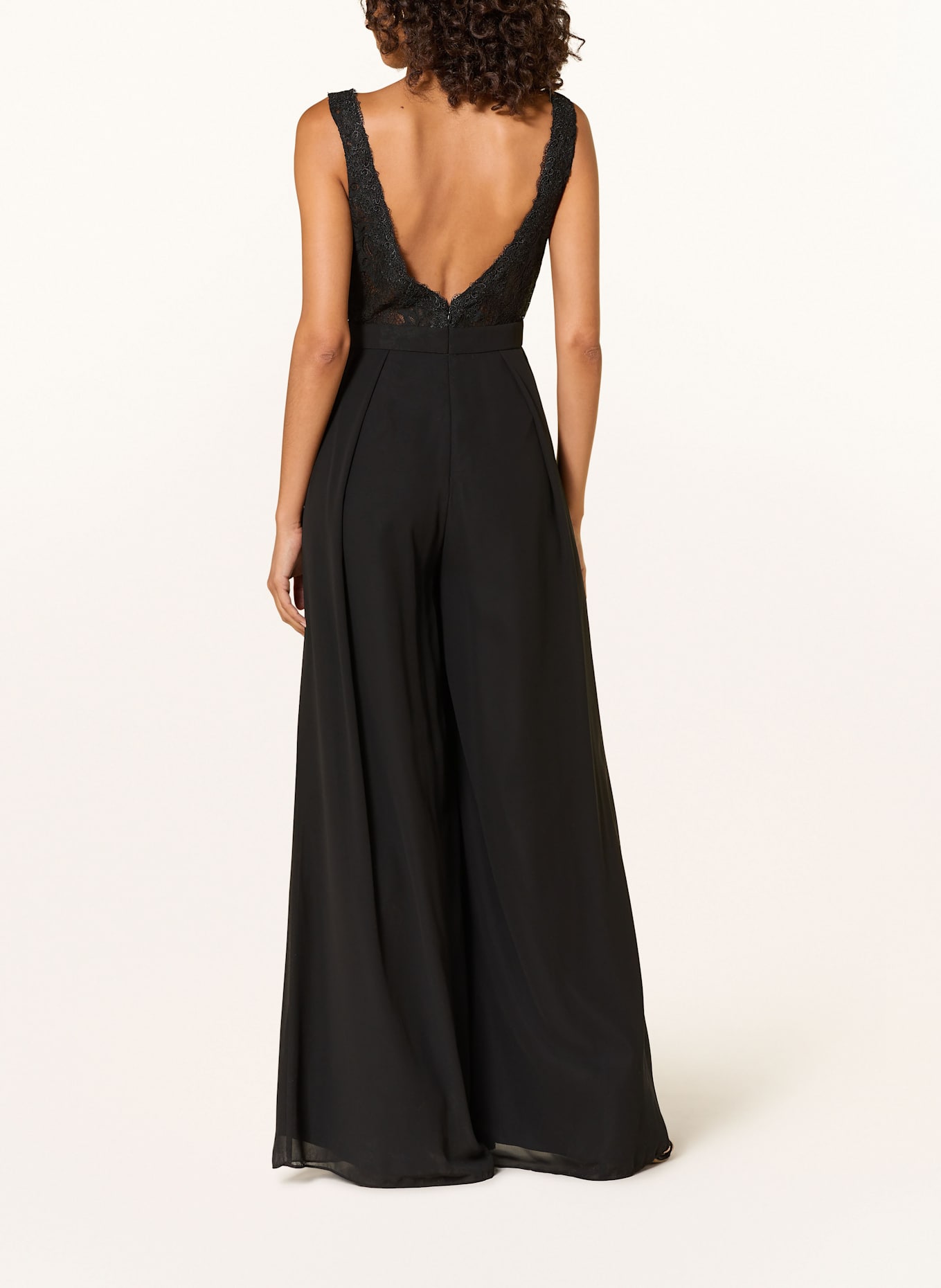 Hey Kyla Jumpsuit mit Spitze: SCHWARZ