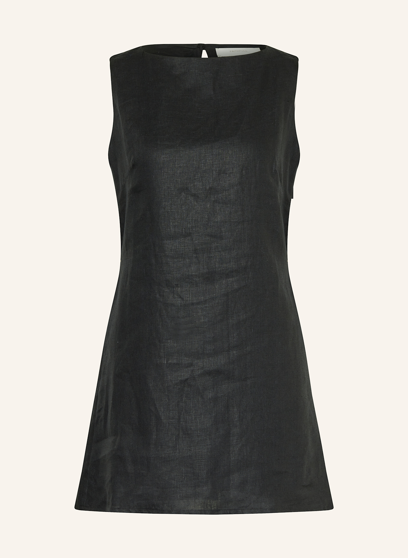 FAITHFULL THE BRAND Leinenkleid KELLY: SCHWARZ