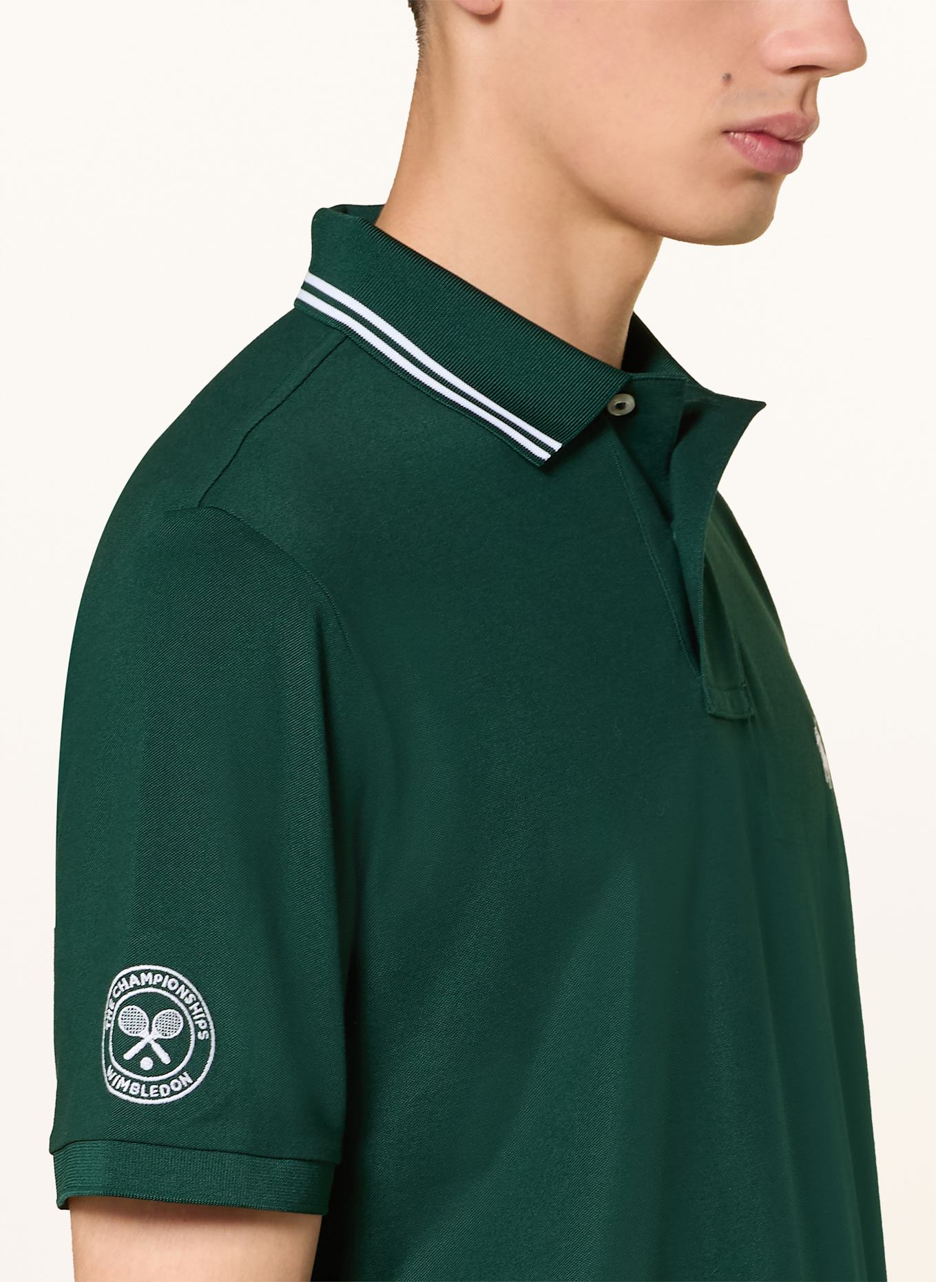 POLO RALPH LAUREN Koszulka polo z piki classic fit: CIEMNOZIELONY