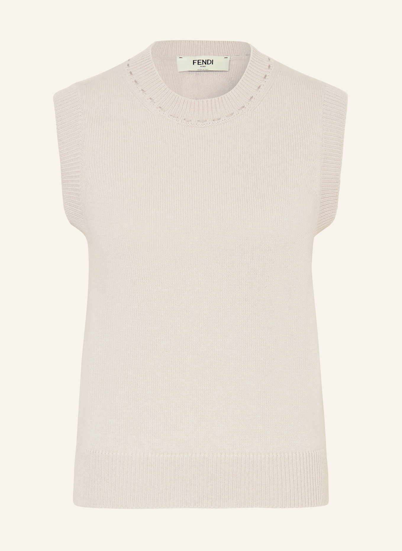 FENDI Cashmere-Pullunder SELLERIA: TAUPE