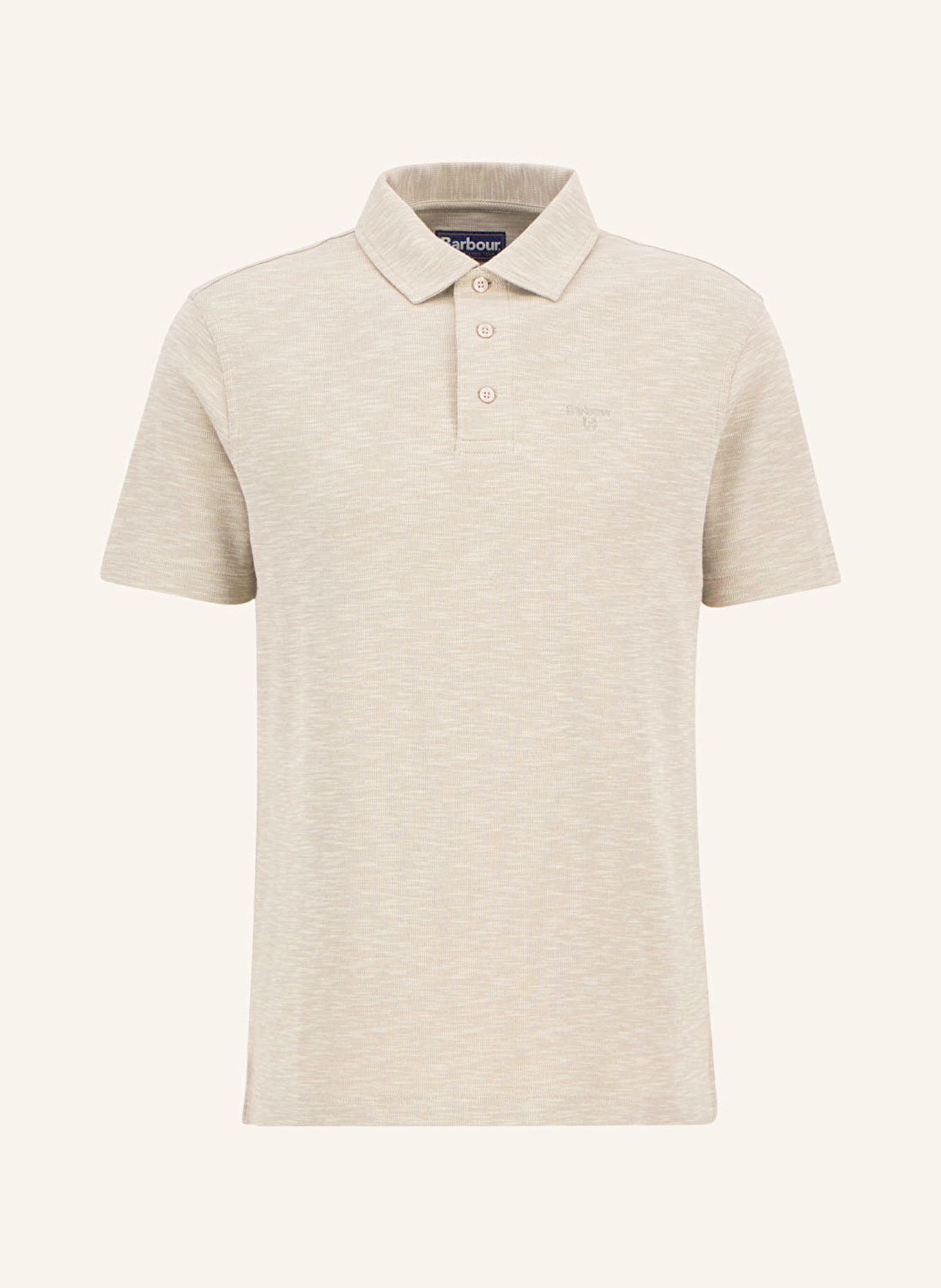 Barbour Strick-Poloshirt HEPPLE: BEIGE